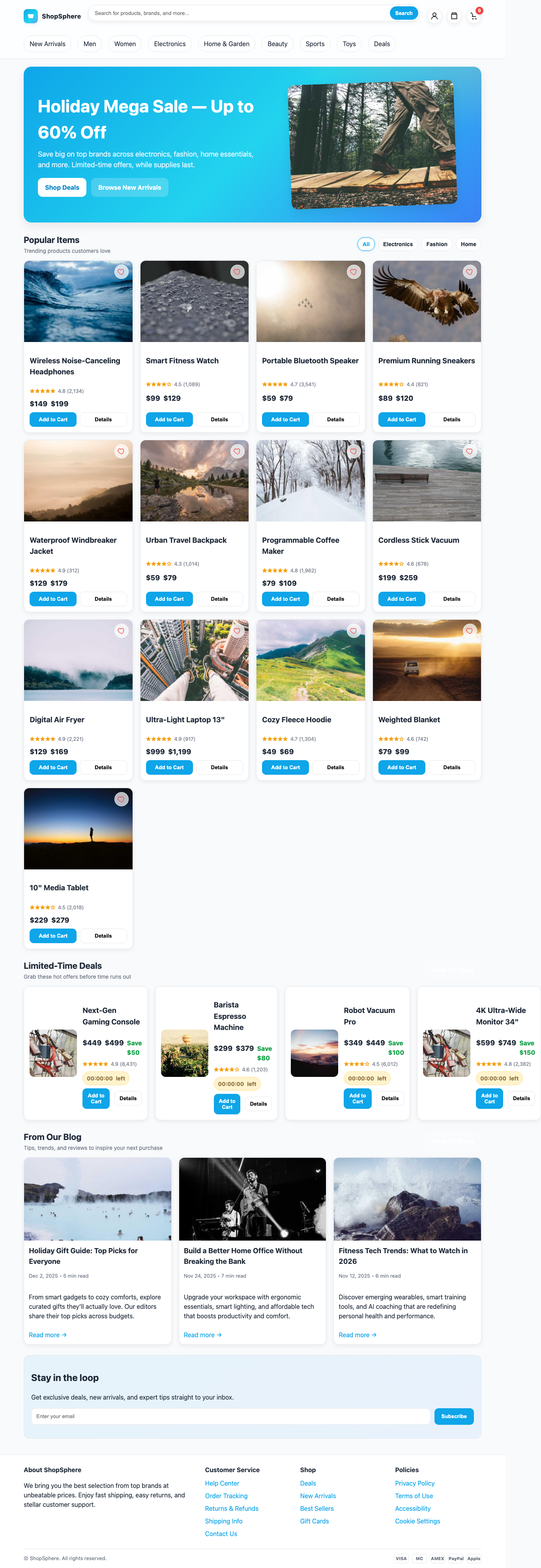 Screenshot sample 79 for shopping-home-page / GPT-5