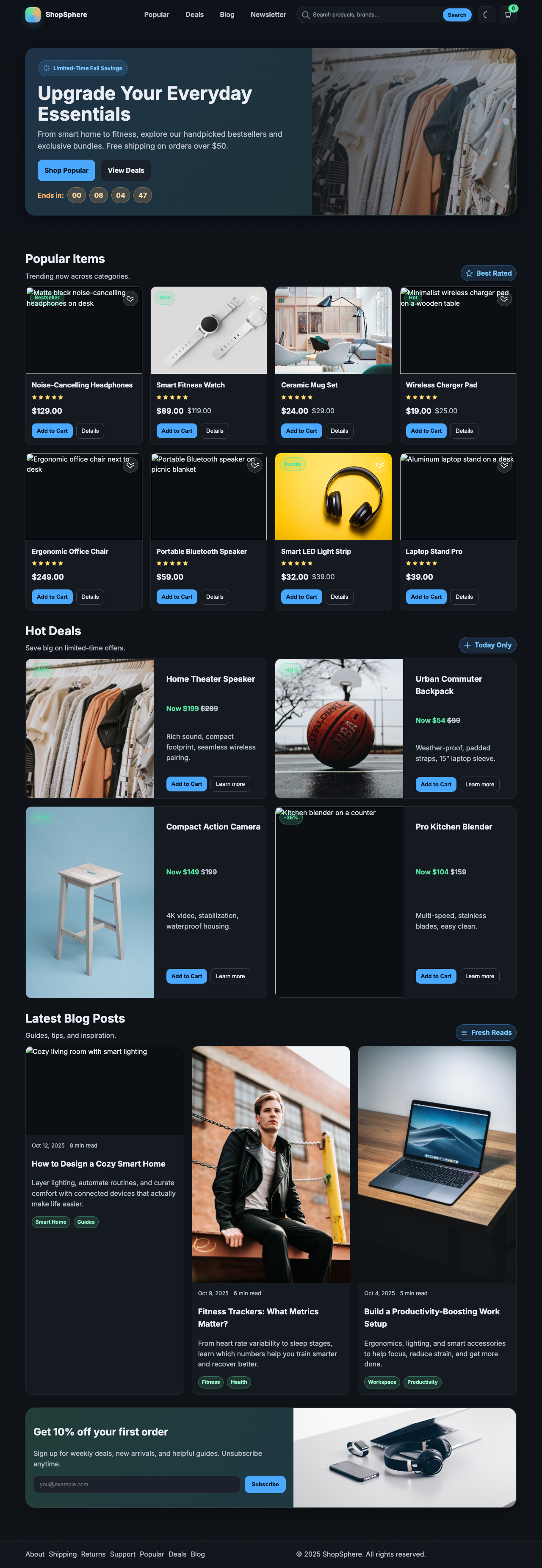 Screenshot sample 81 for shopping-home-page / GPT-5