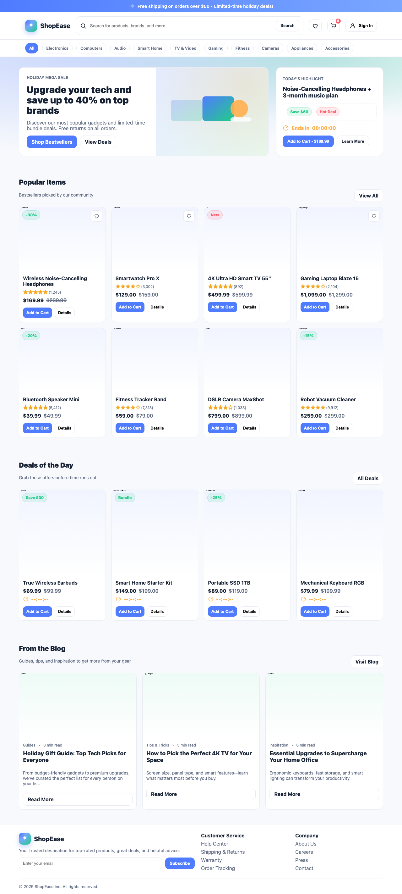 Screenshot sample 88 for shopping-home-page / GPT-5