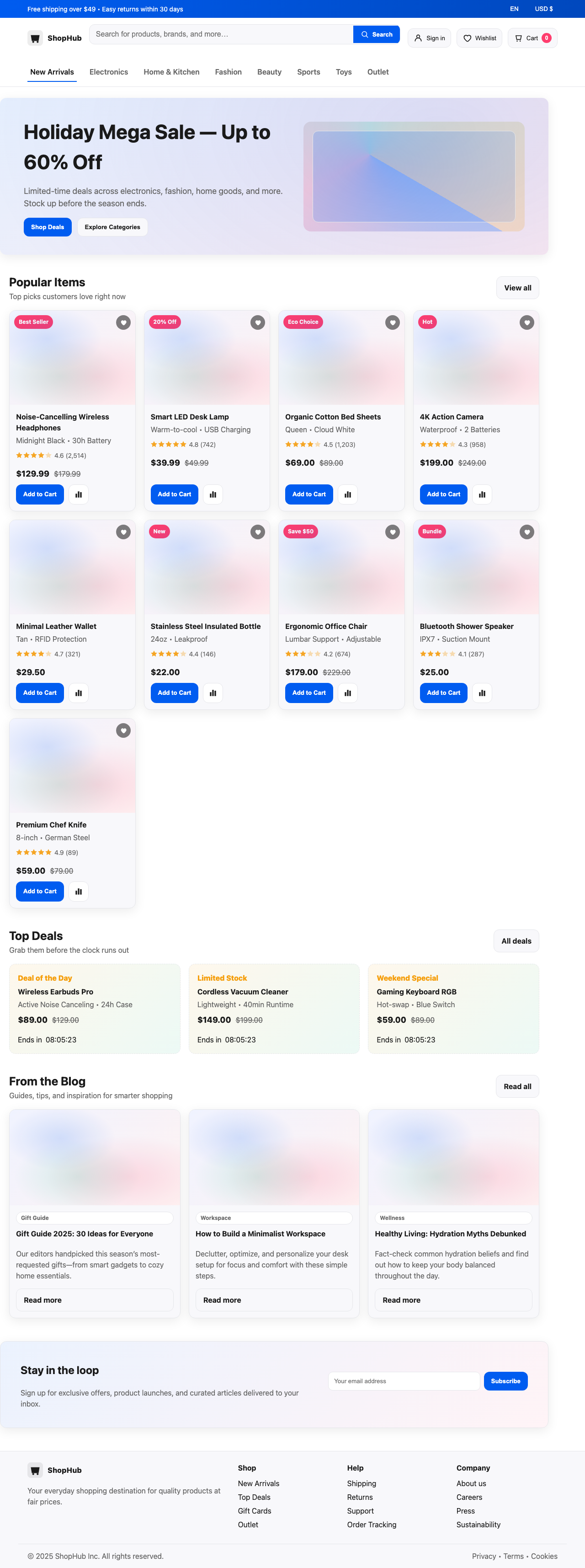 Screenshot sample 94 for shopping-home-page / GPT-5