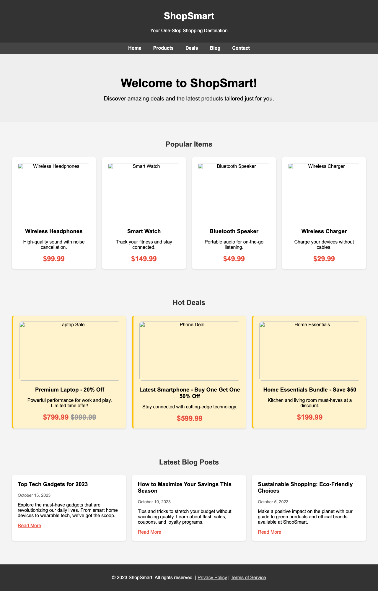 Screenshot sample 10 for shopping-home-page / Grok 4 Fast Non-Reasoning