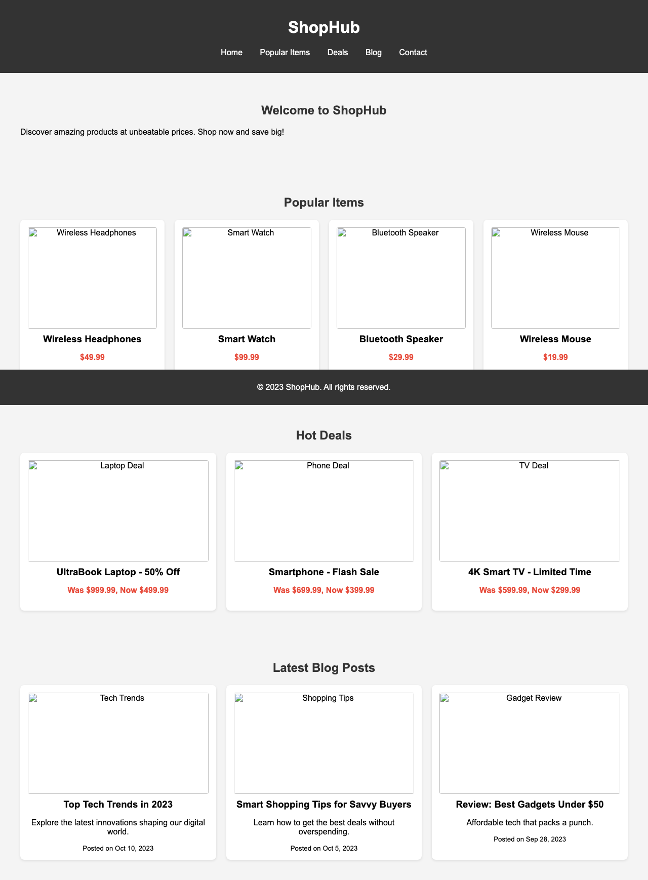 Screenshot sample 12 for shopping-home-page / Grok 4 Fast Non-Reasoning
