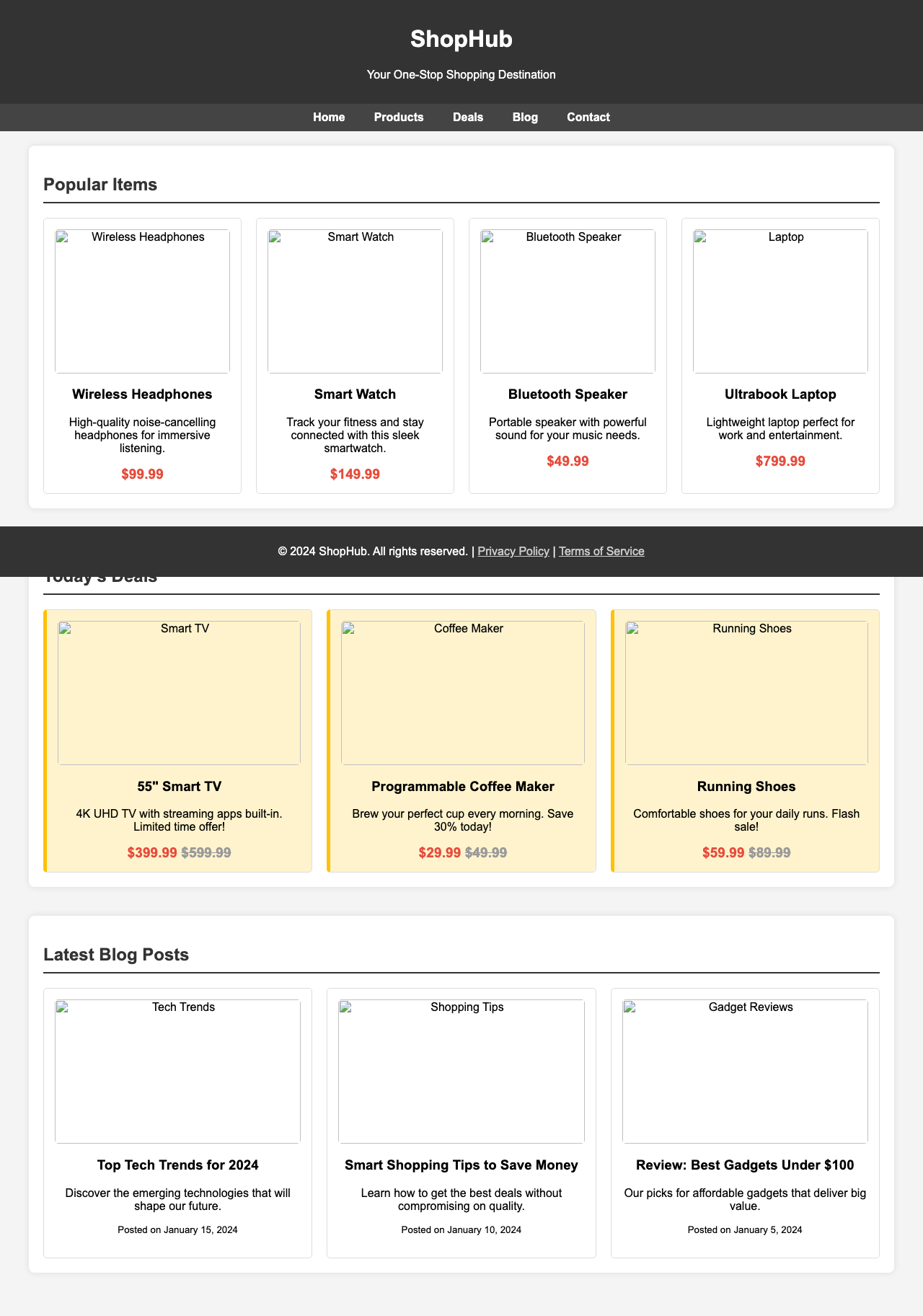 Screenshot sample 17 for shopping-home-page / Grok 4 Fast Non-Reasoning