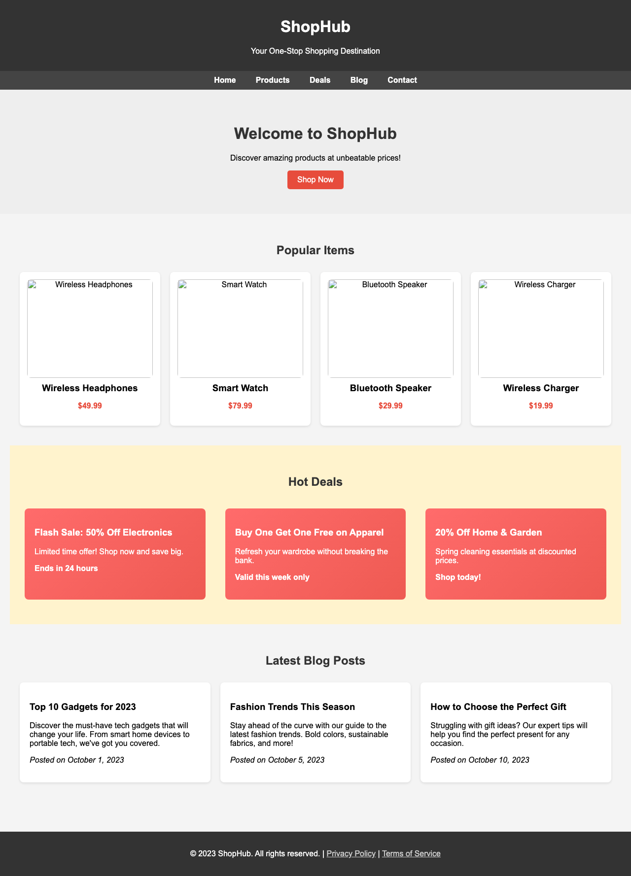 Screenshot sample 24 for shopping-home-page / Grok 4 Fast Non-Reasoning