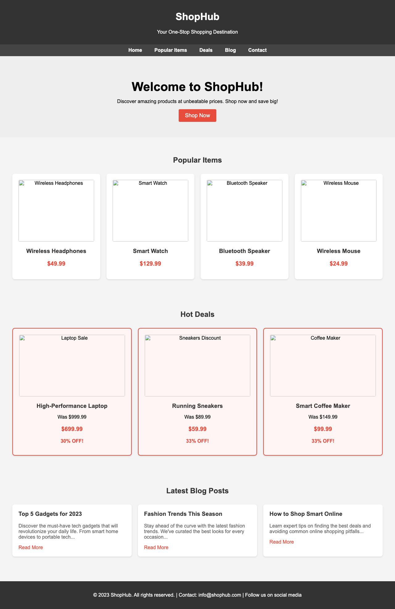 Screenshot sample 28 for shopping-home-page / Grok 4 Fast Non-Reasoning
