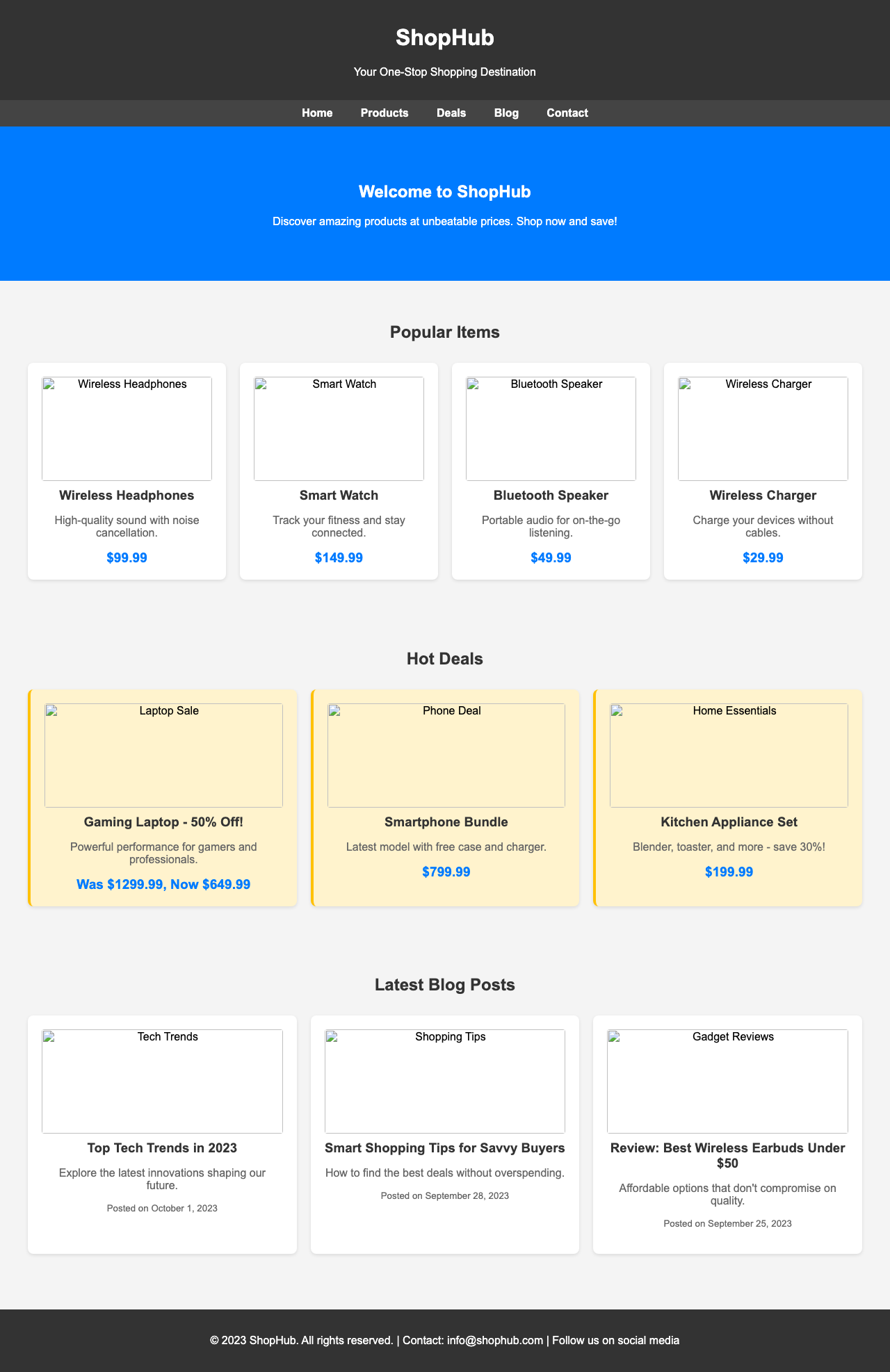 Screenshot sample 30 for shopping-home-page / Grok 4 Fast Non-Reasoning