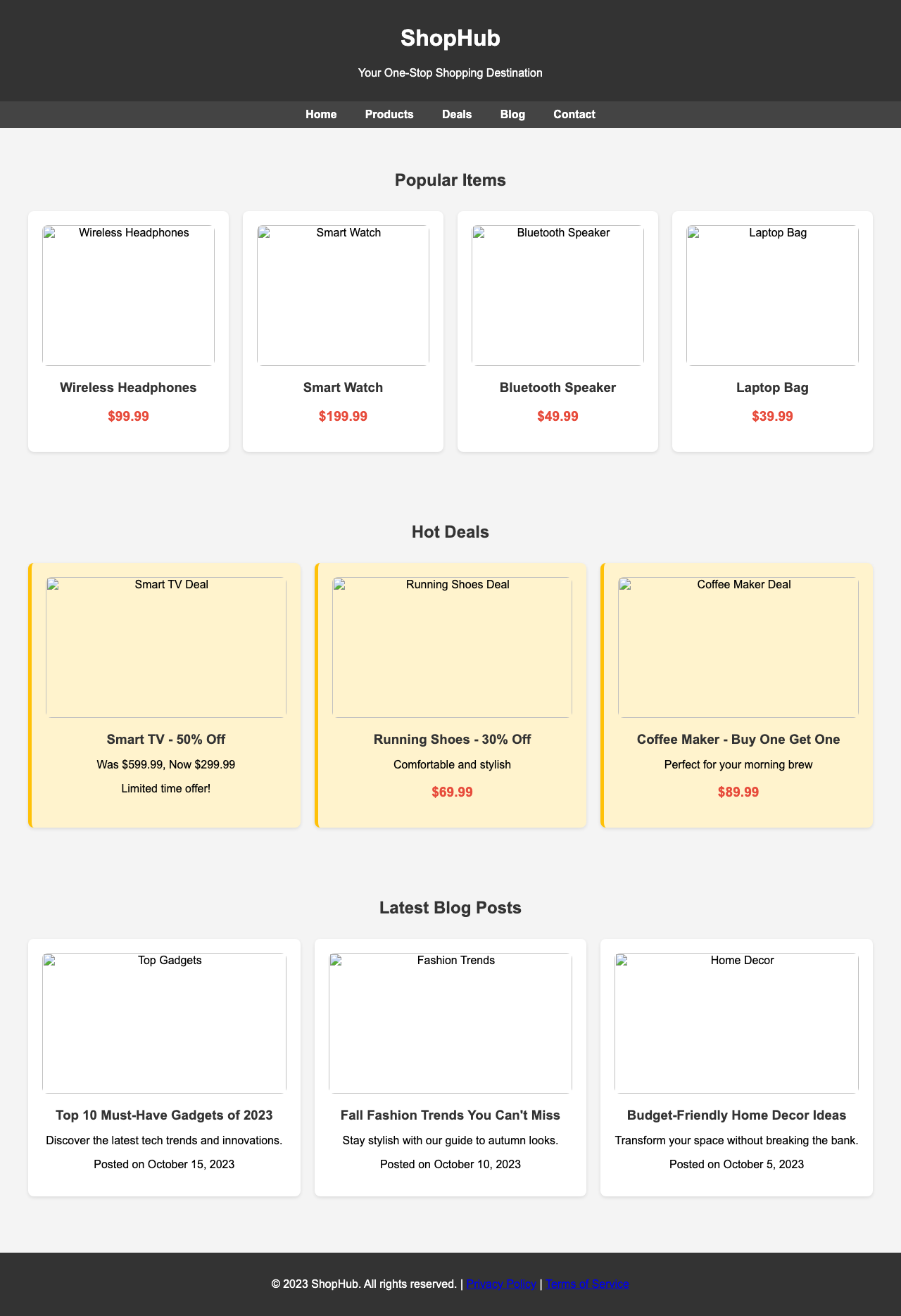Screenshot sample 31 for shopping-home-page / Grok 4 Fast Non-Reasoning
