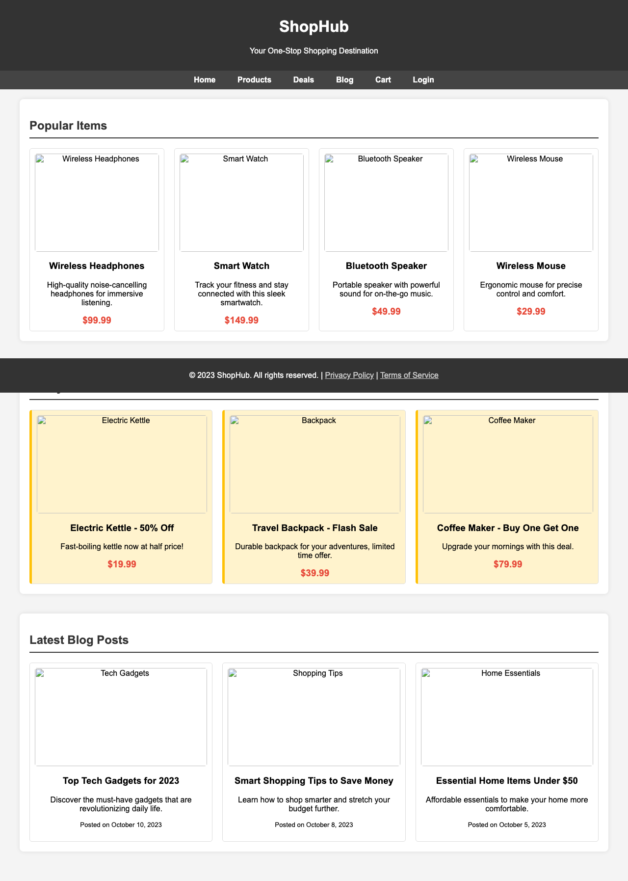 Screenshot sample 32 for shopping-home-page / Grok 4 Fast Non-Reasoning