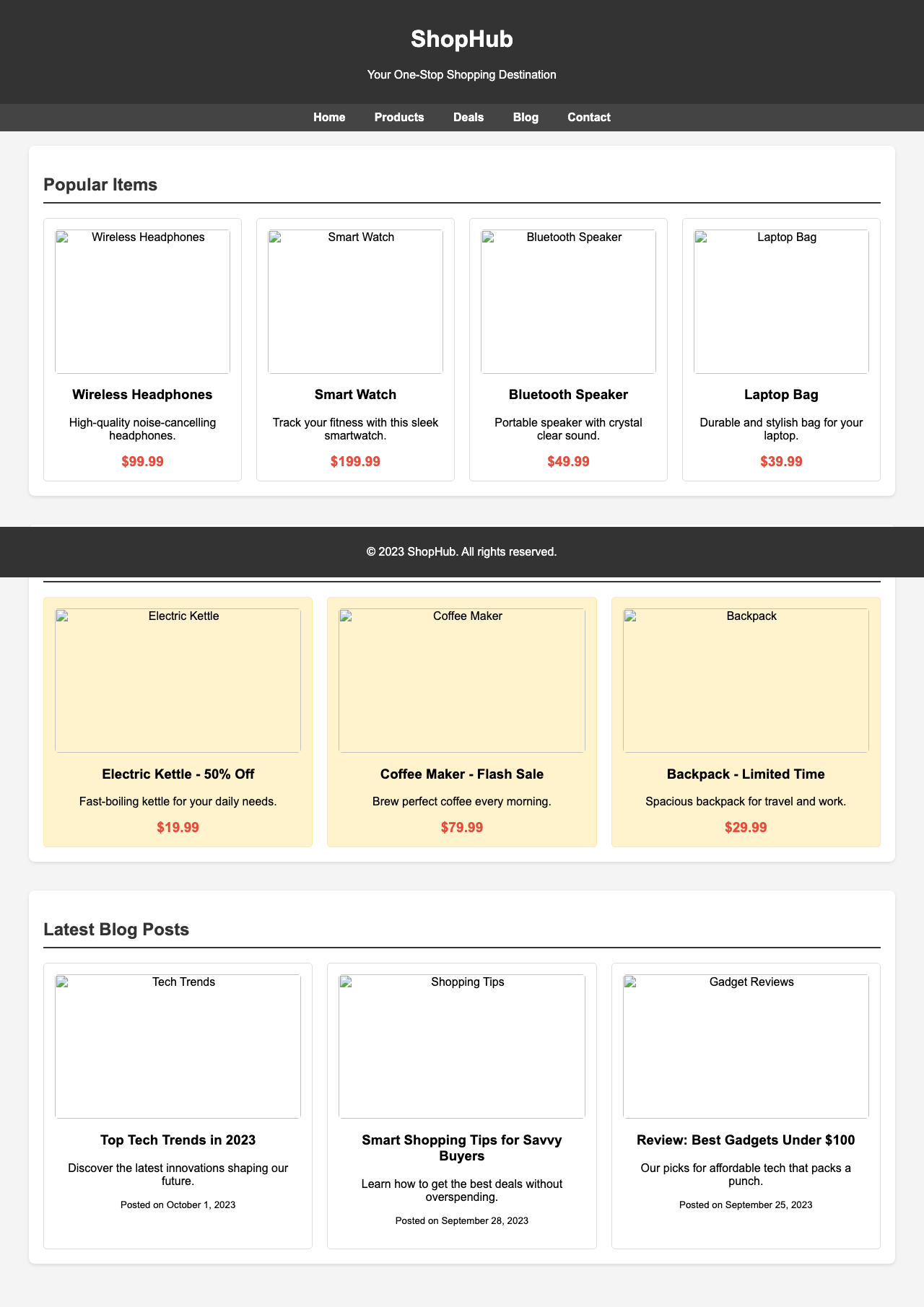 Screenshot sample 36 for shopping-home-page / Grok 4 Fast Non-Reasoning