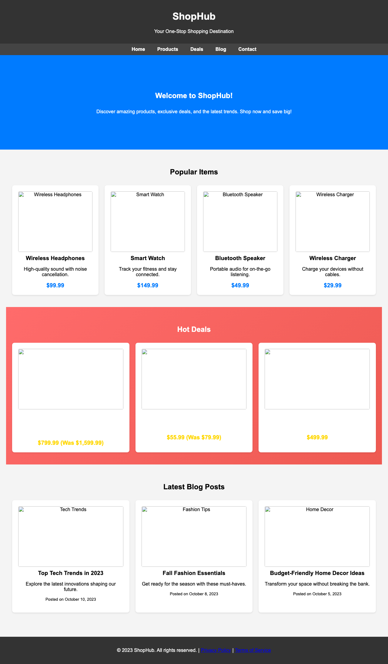 Screenshot sample 37 for shopping-home-page / Grok 4 Fast Non-Reasoning