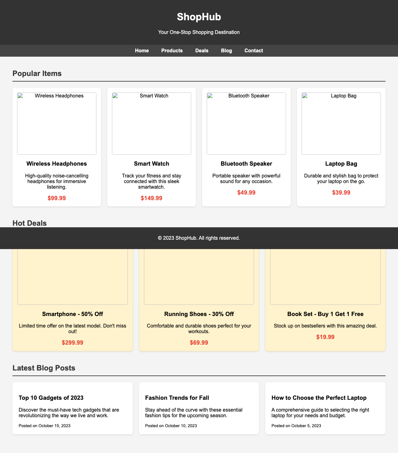 Screenshot sample 40 for shopping-home-page / Grok 4 Fast Non-Reasoning
