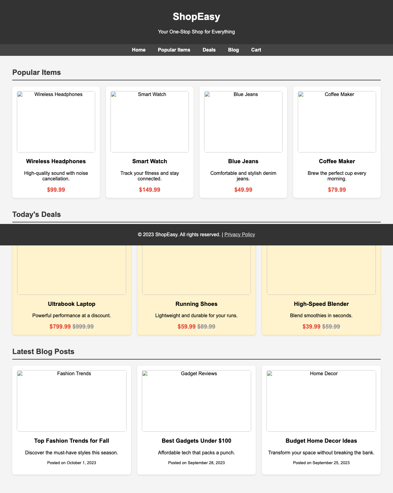 Screenshot sample 42 for shopping-home-page / Grok 4 Fast Non-Reasoning