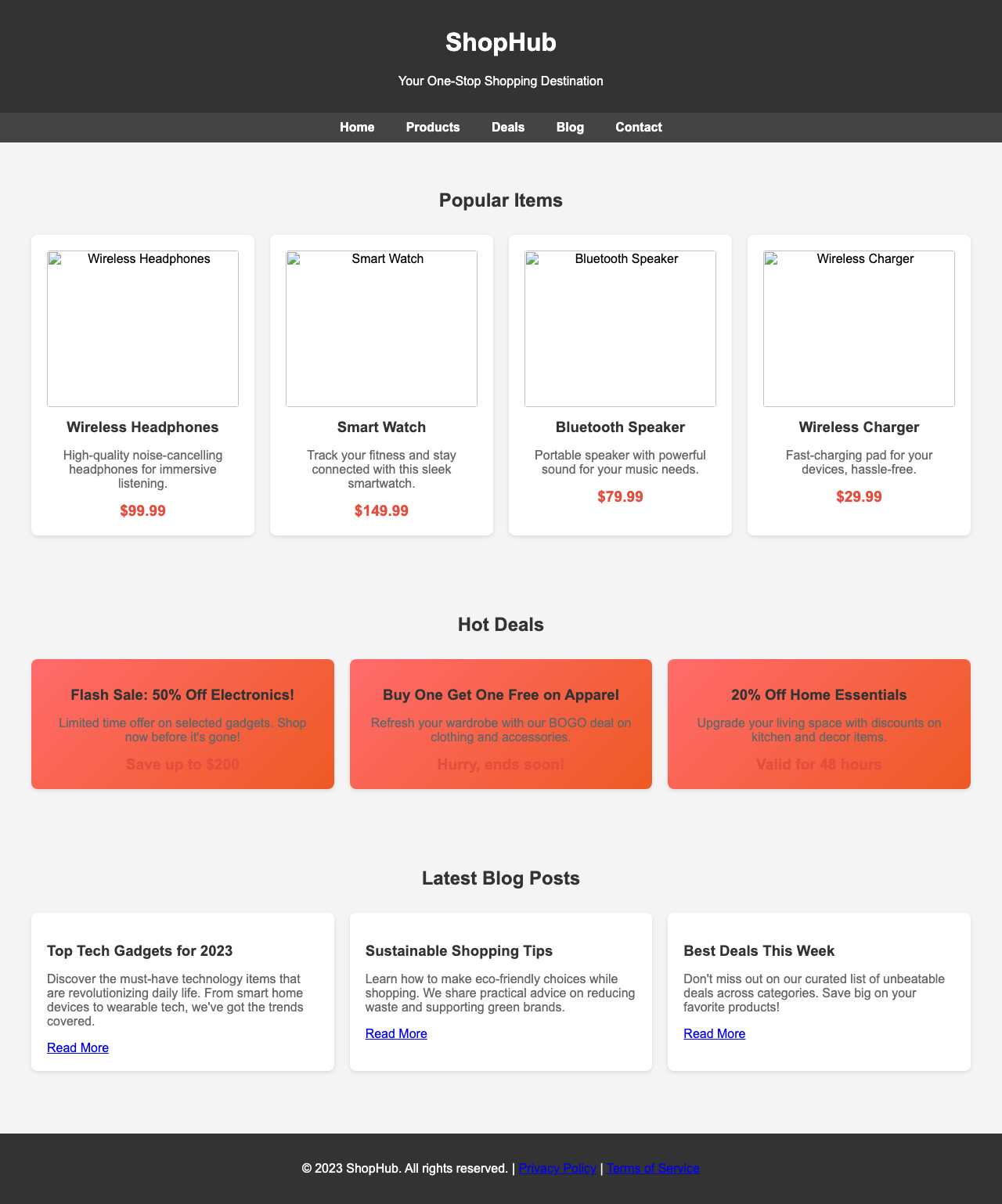 Screenshot sample 47 for shopping-home-page / Grok 4 Fast Non-Reasoning