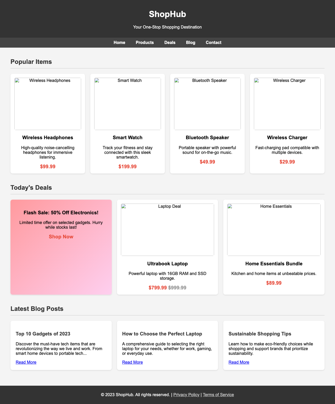 Screenshot sample 50 for shopping-home-page / Grok 4 Fast Non-Reasoning