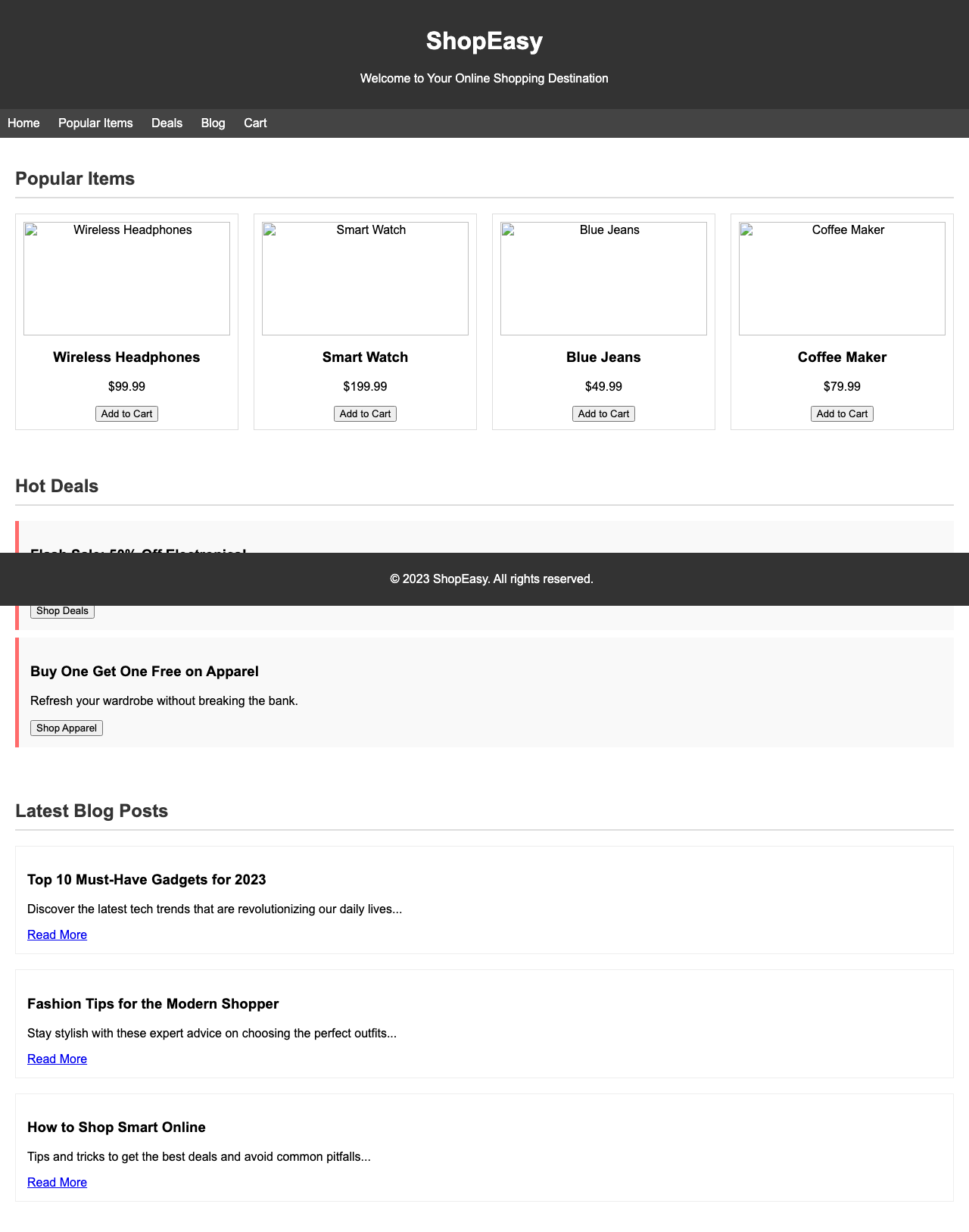Screenshot sample 53 for shopping-home-page / Grok 4 Fast Non-Reasoning