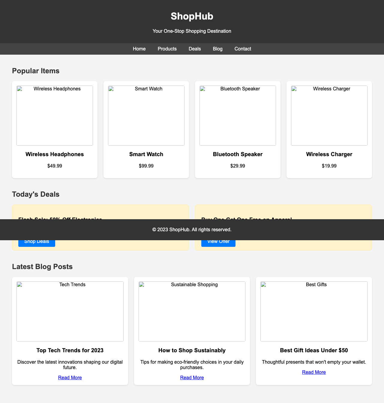 Screenshot sample 55 for shopping-home-page / Grok 4 Fast Non-Reasoning