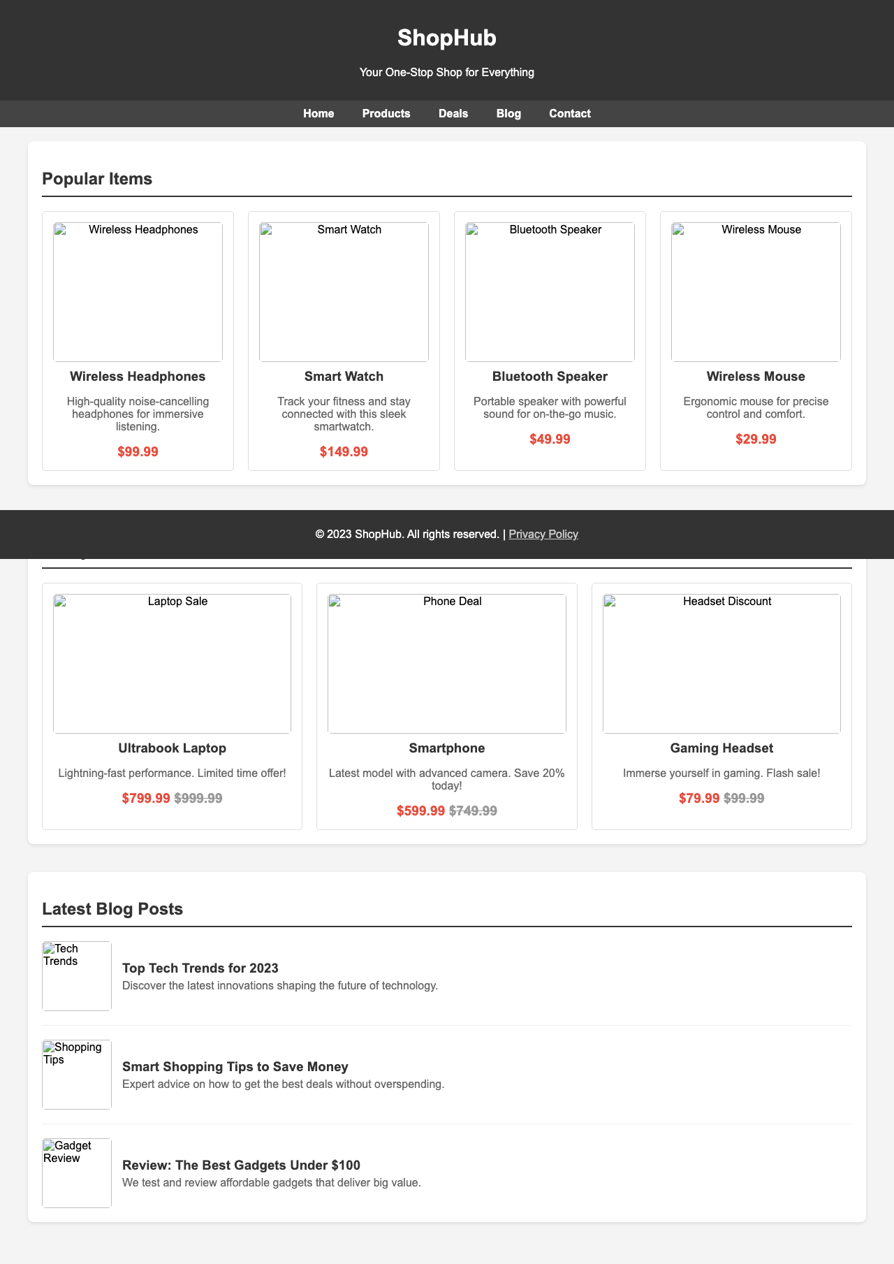 Screenshot sample 61 for shopping-home-page / Grok 4 Fast Non-Reasoning