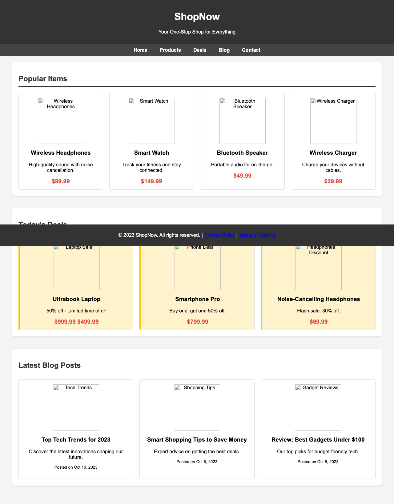 Screenshot sample 62 for shopping-home-page / Grok 4 Fast Non-Reasoning