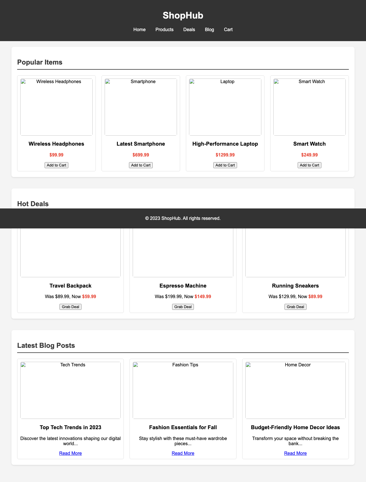 Screenshot sample 63 for shopping-home-page / Grok 4 Fast Non-Reasoning
