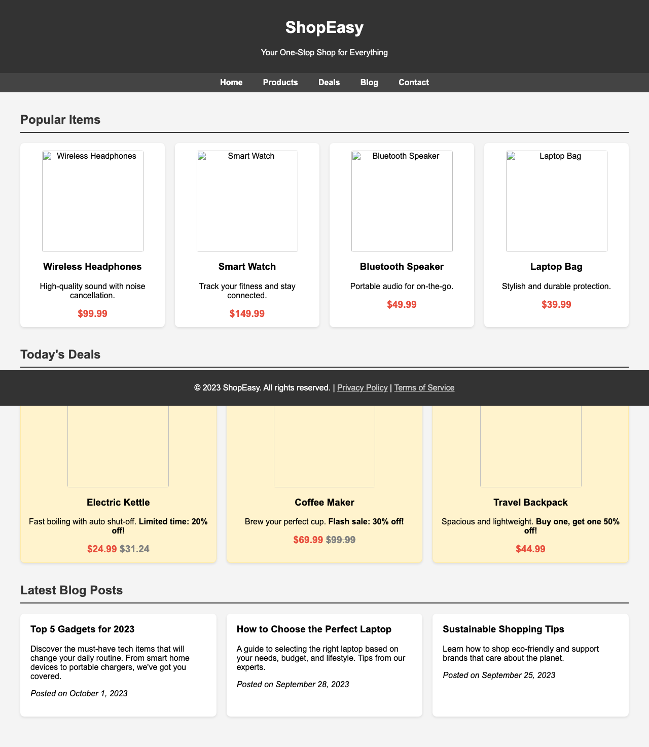 Screenshot sample 70 for shopping-home-page / Grok 4 Fast Non-Reasoning