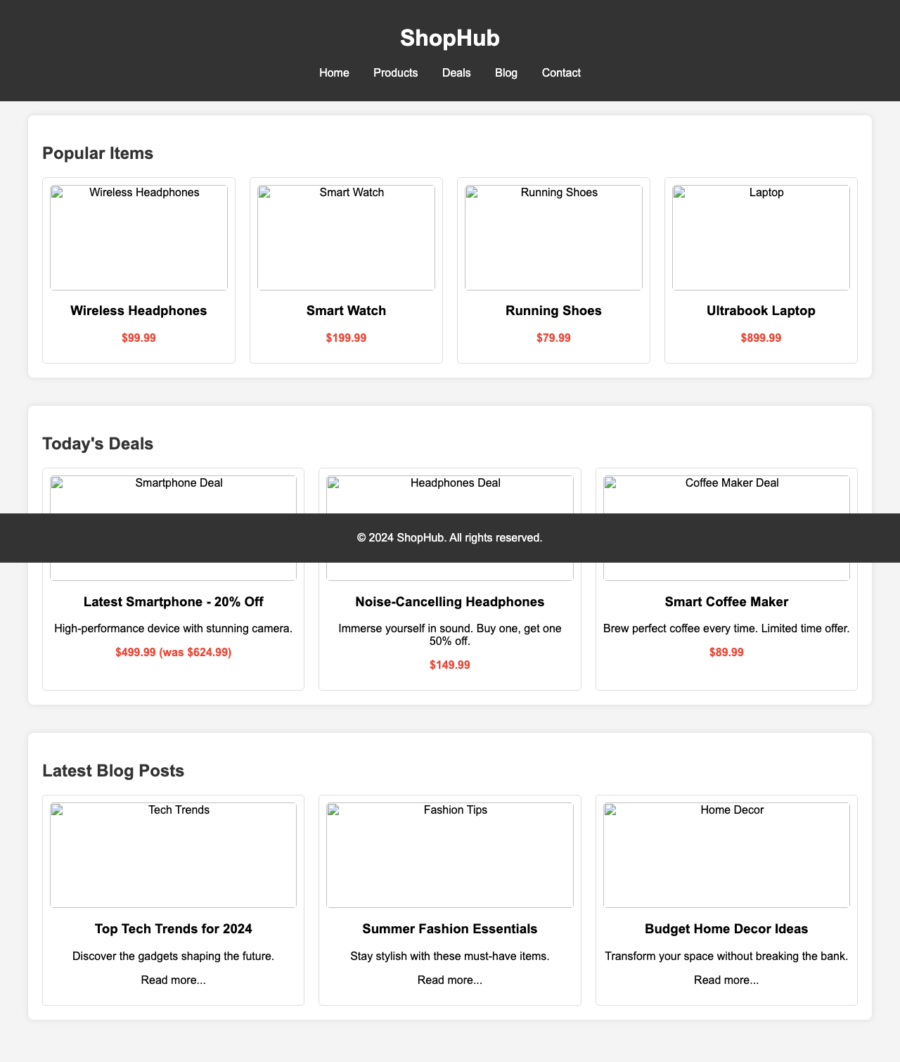Screenshot sample 74 for shopping-home-page / Grok 4 Fast Non-Reasoning