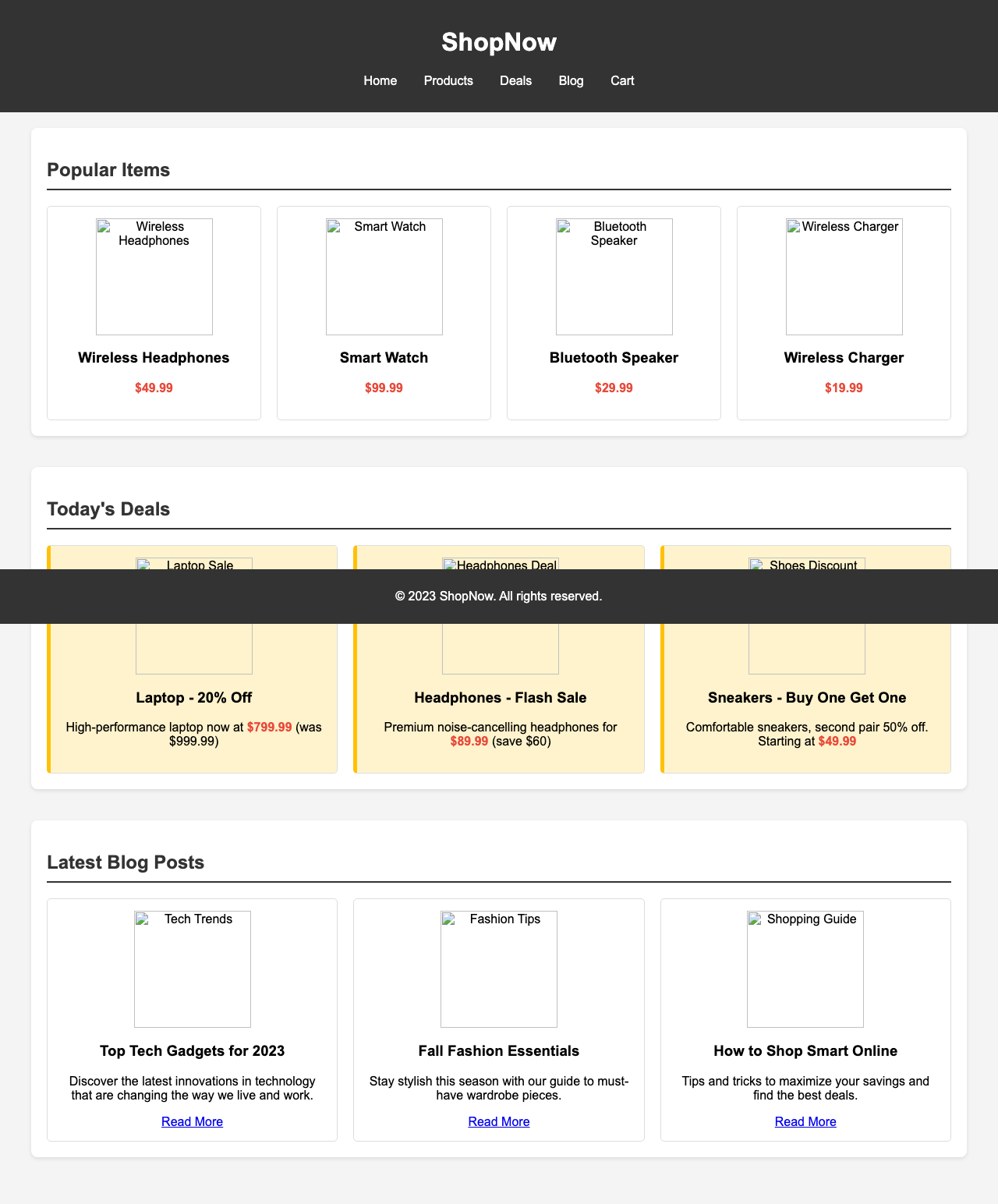 Screenshot sample 76 for shopping-home-page / Grok 4 Fast Non-Reasoning