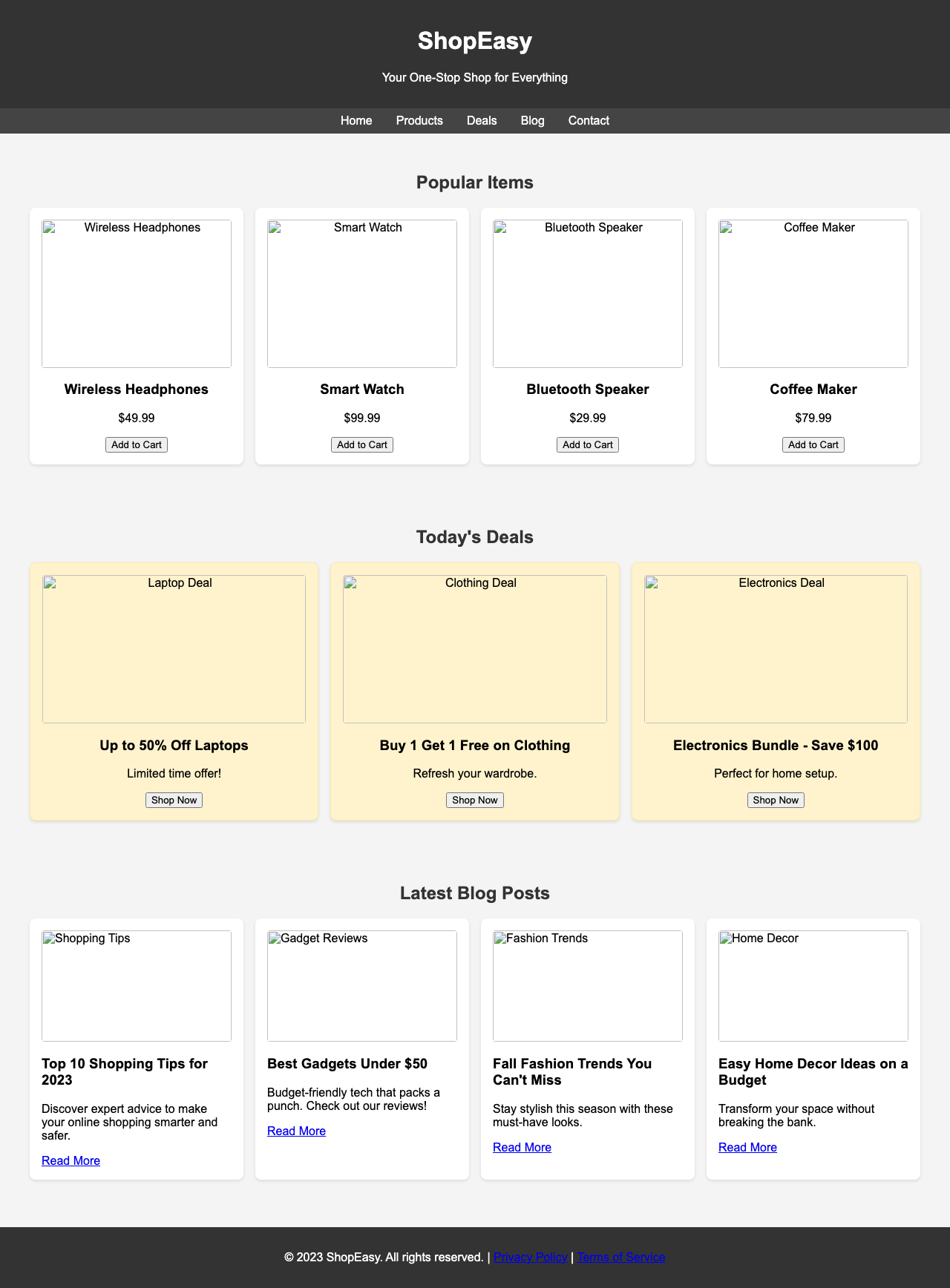 Screenshot sample 79 for shopping-home-page / Grok 4 Fast Non-Reasoning