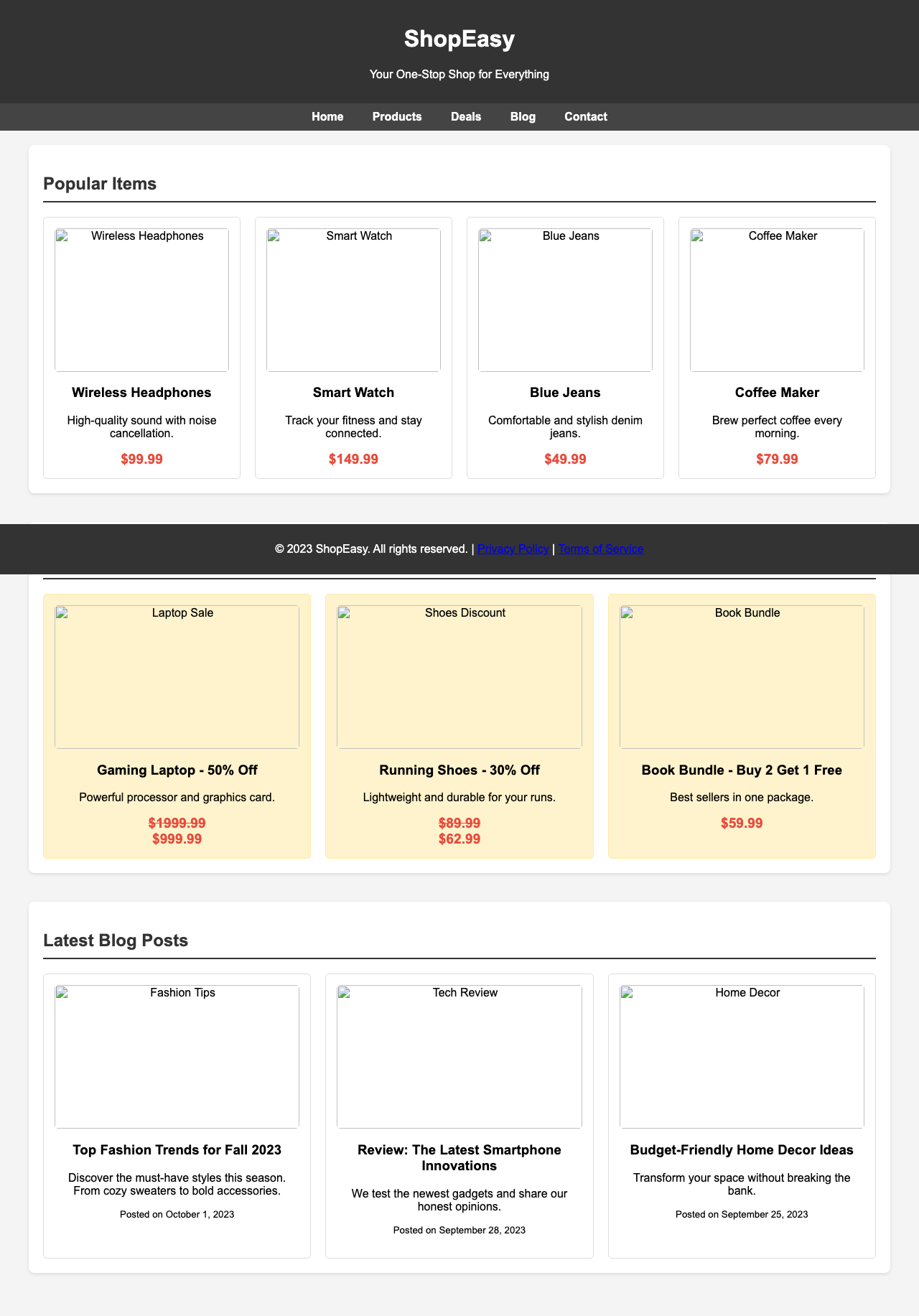 Screenshot sample 80 for shopping-home-page / Grok 4 Fast Non-Reasoning