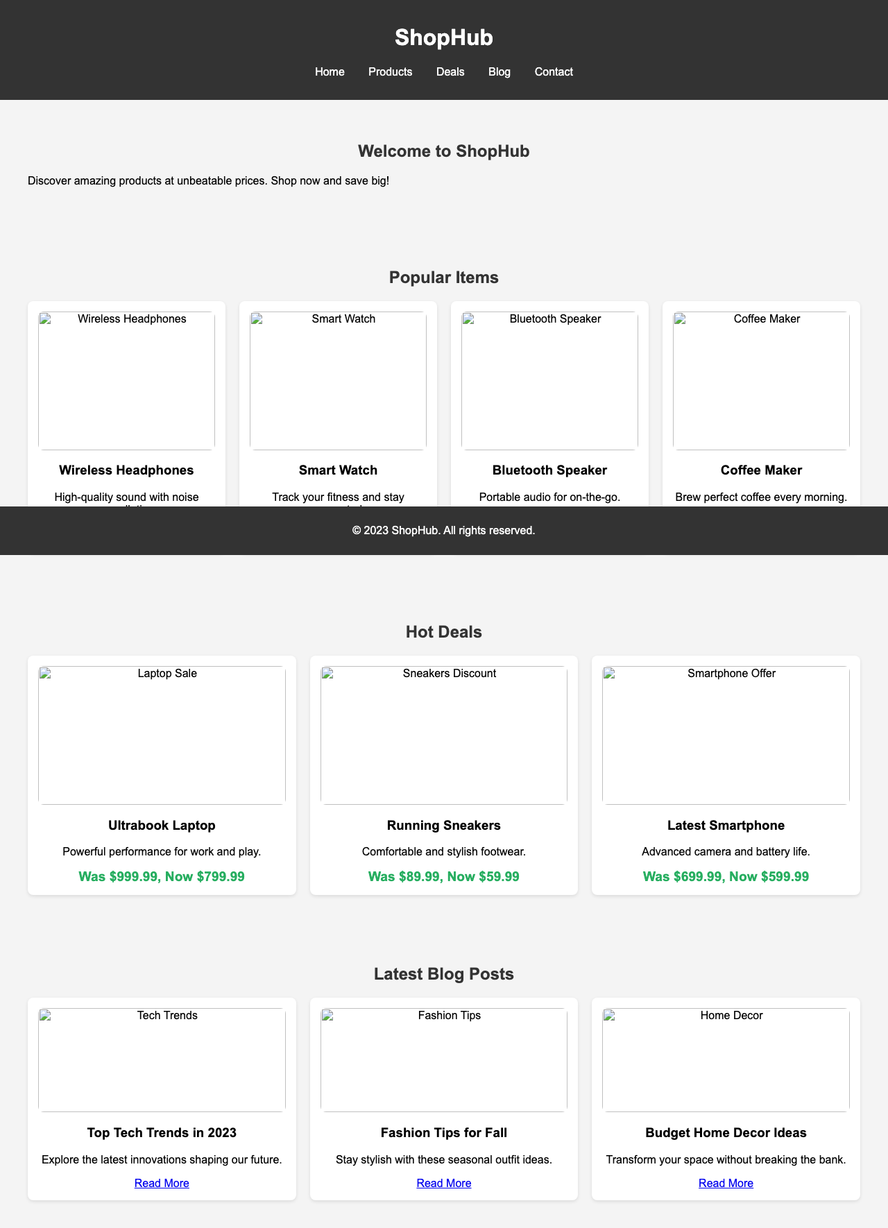 Screenshot sample 81 for shopping-home-page / Grok 4 Fast Non-Reasoning