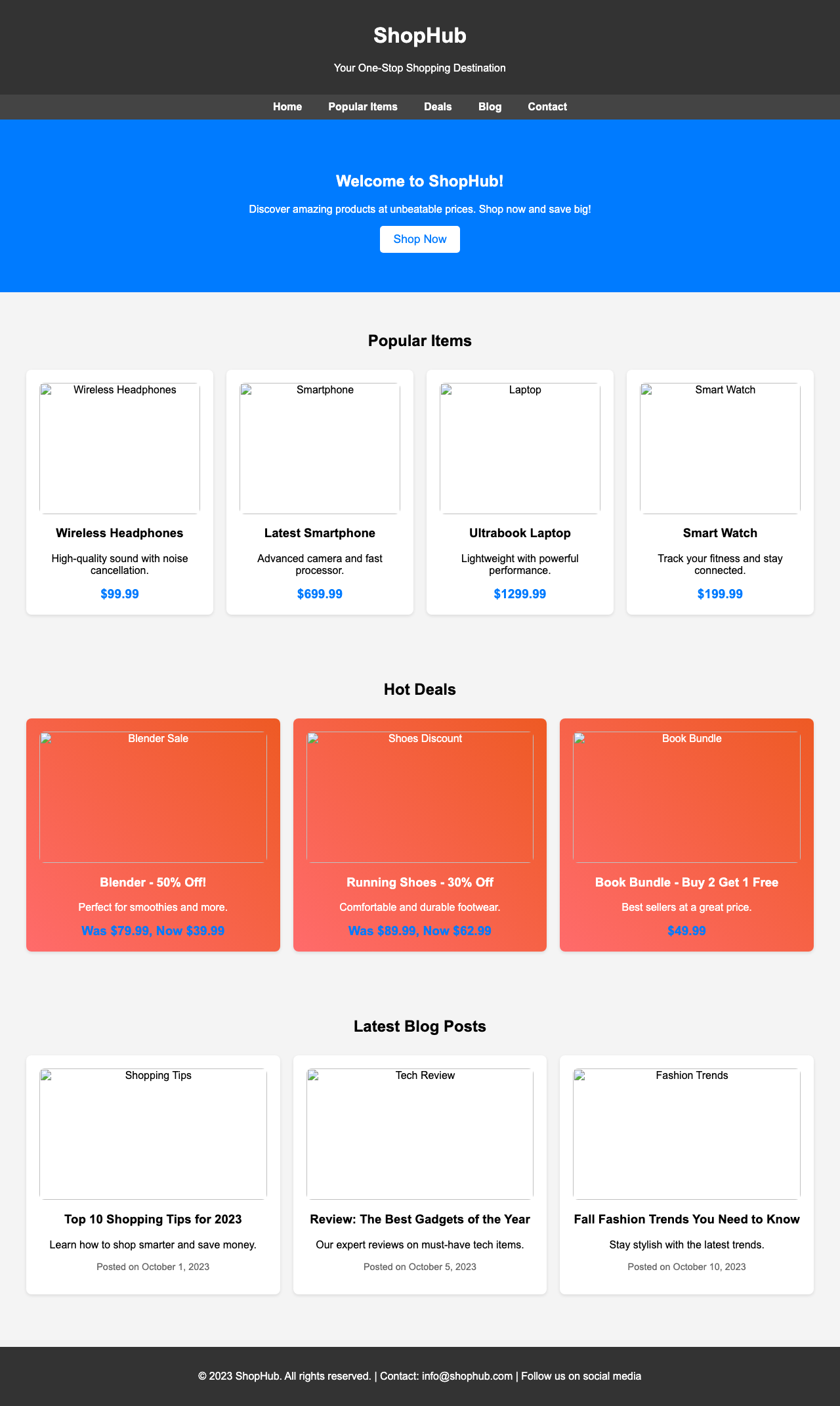Screenshot sample 82 for shopping-home-page / Grok 4 Fast Non-Reasoning