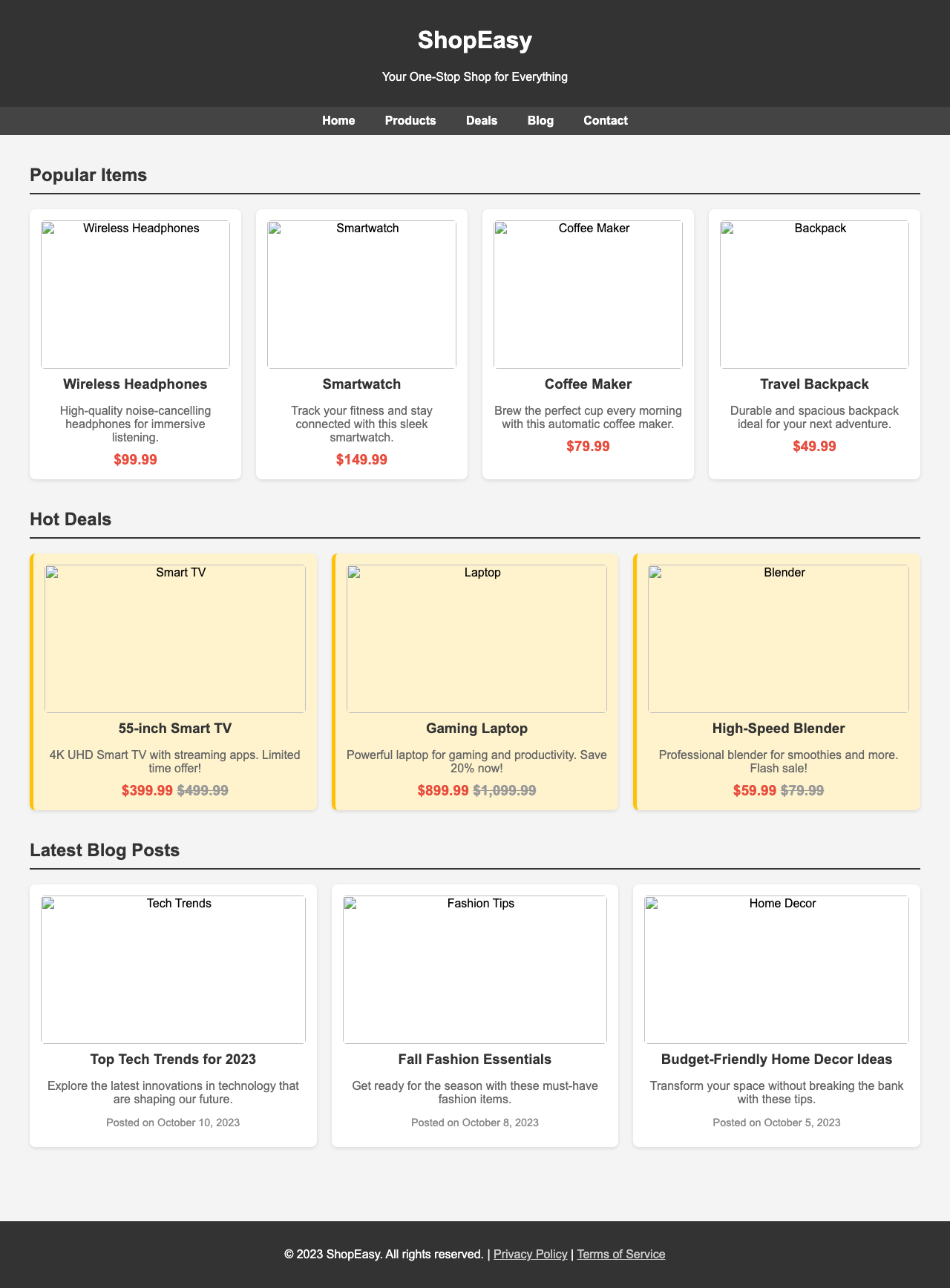 Screenshot sample 84 for shopping-home-page / Grok 4 Fast Non-Reasoning