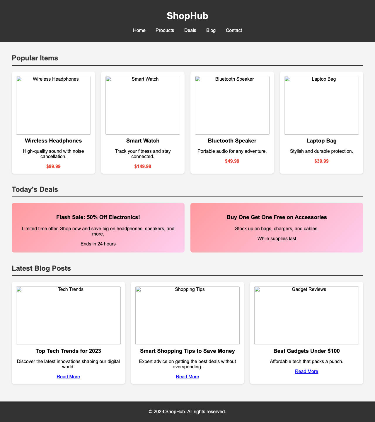 Screenshot sample 86 for shopping-home-page / Grok 4 Fast Non-Reasoning