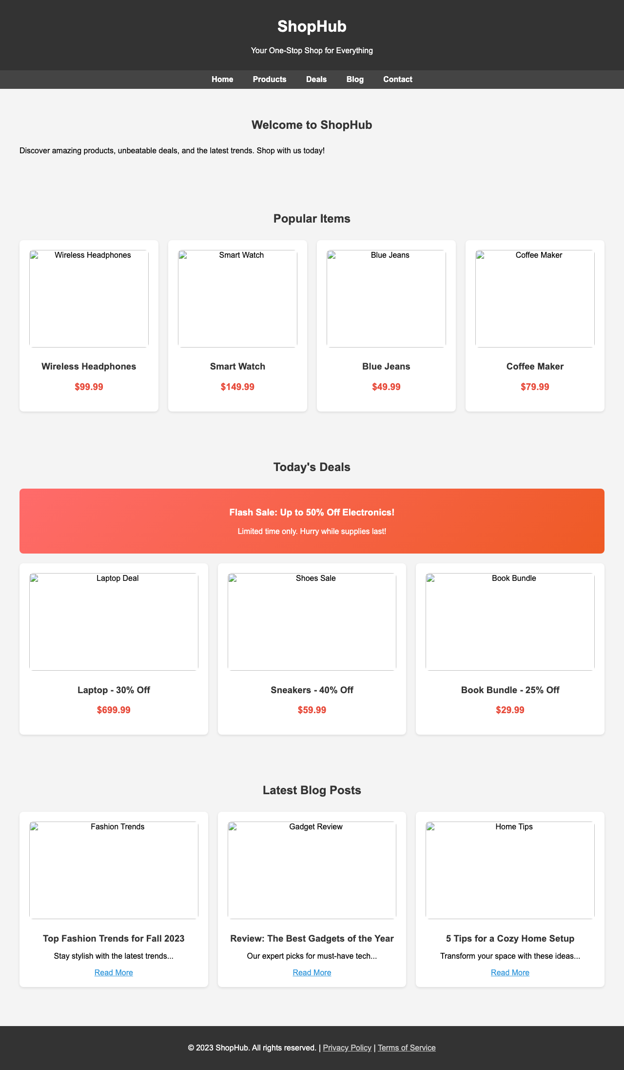 Screenshot sample 89 for shopping-home-page / Grok 4 Fast Non-Reasoning