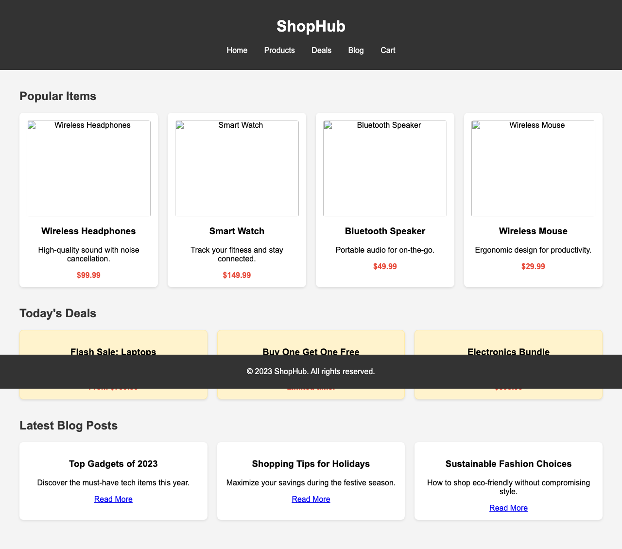 Screenshot sample 9 for shopping-home-page / Grok 4 Fast Non-Reasoning