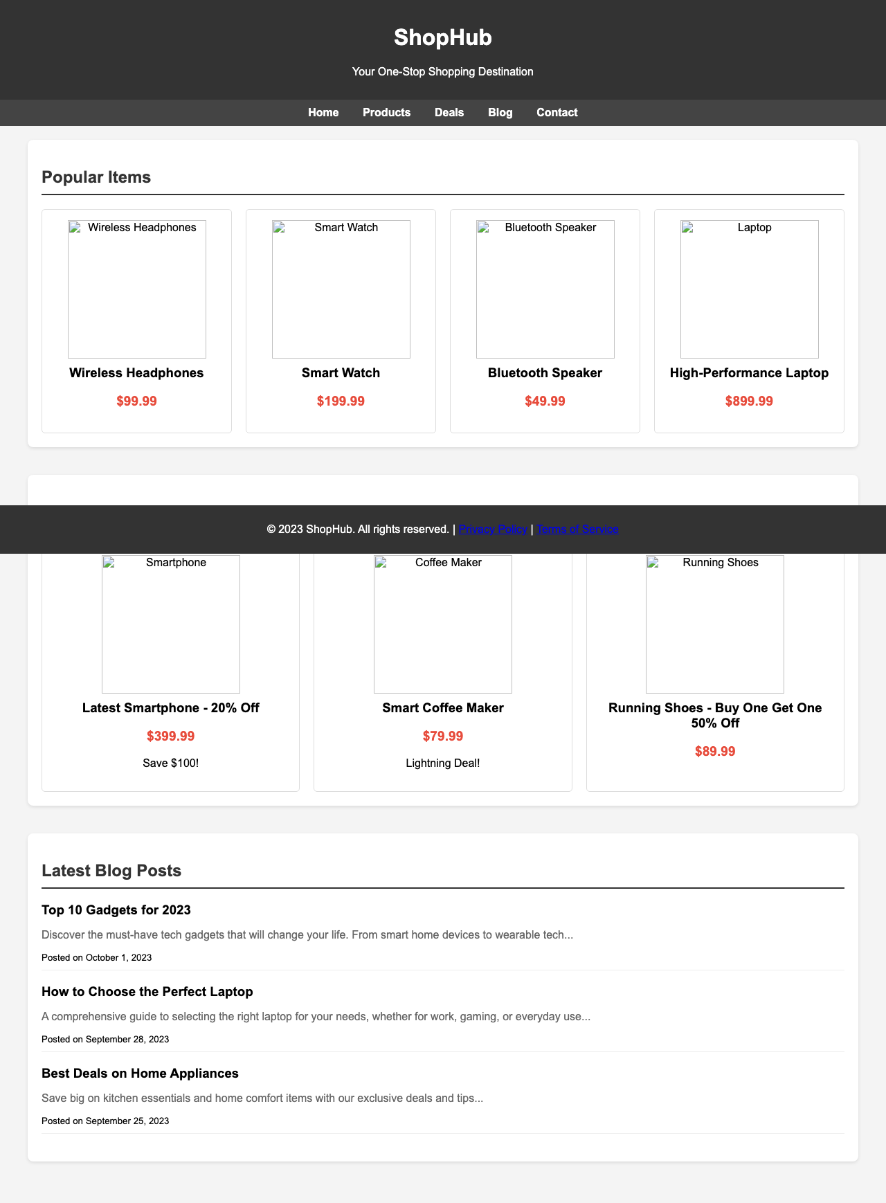 Screenshot sample 92 for shopping-home-page / Grok 4 Fast Non-Reasoning