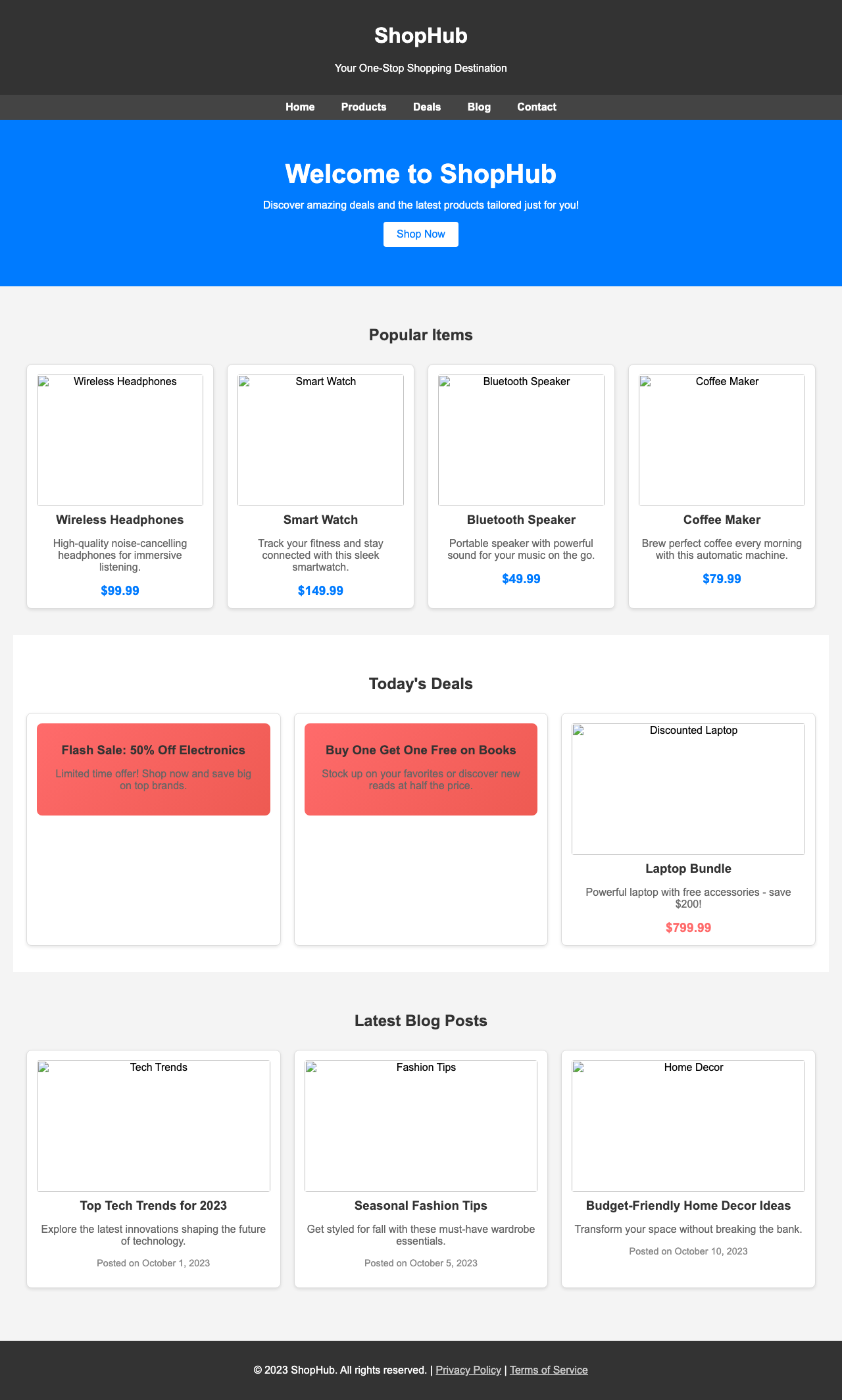 Screenshot sample 94 for shopping-home-page / Grok 4 Fast Non-Reasoning