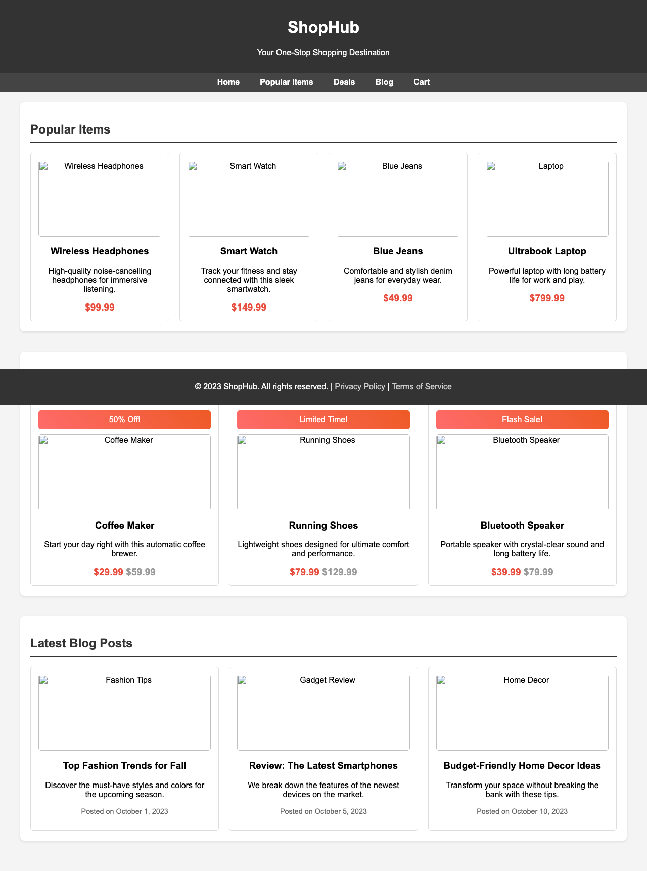 Screenshot sample 96 for shopping-home-page / Grok 4 Fast Non-Reasoning