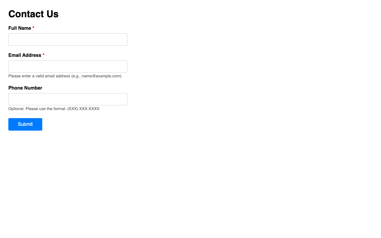 Screenshot sample 10 for simple-contact-form / DeepSeek V3.2