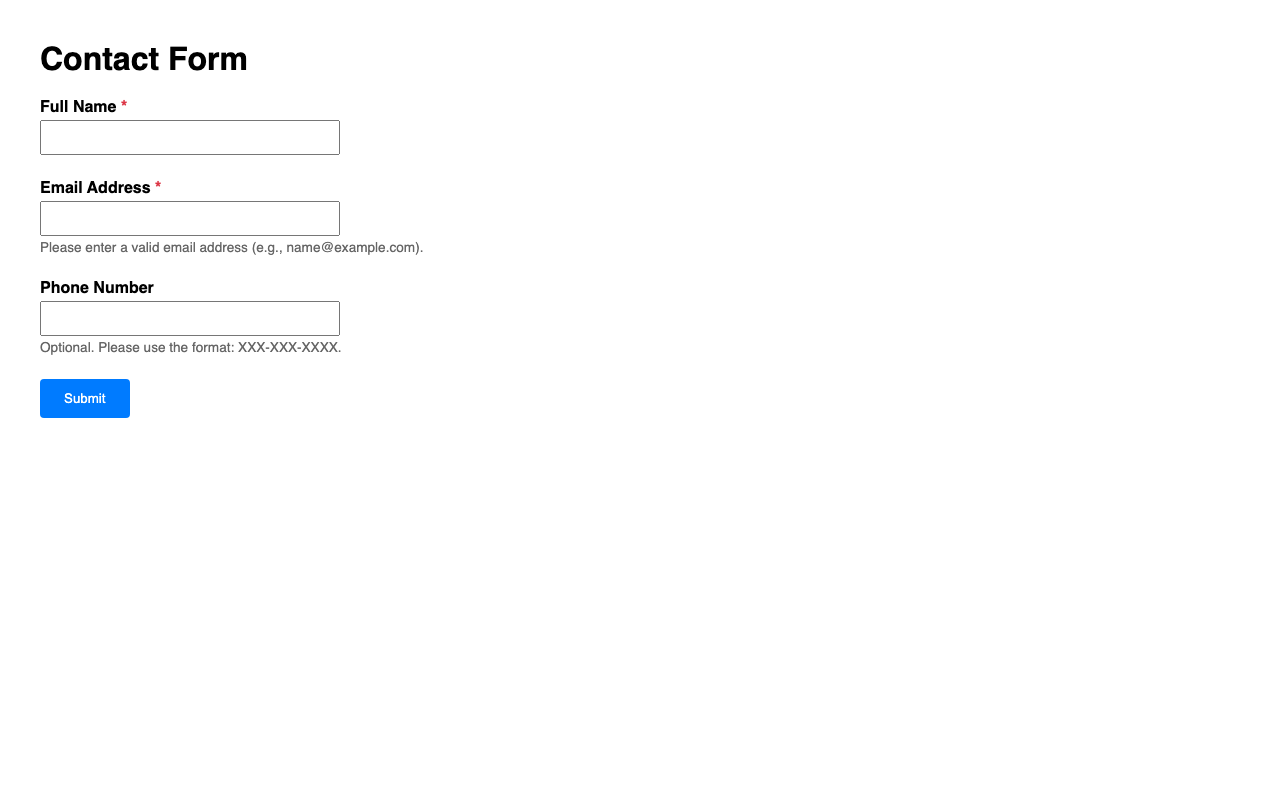 Screenshot sample 16 for simple-contact-form / DeepSeek V3.2