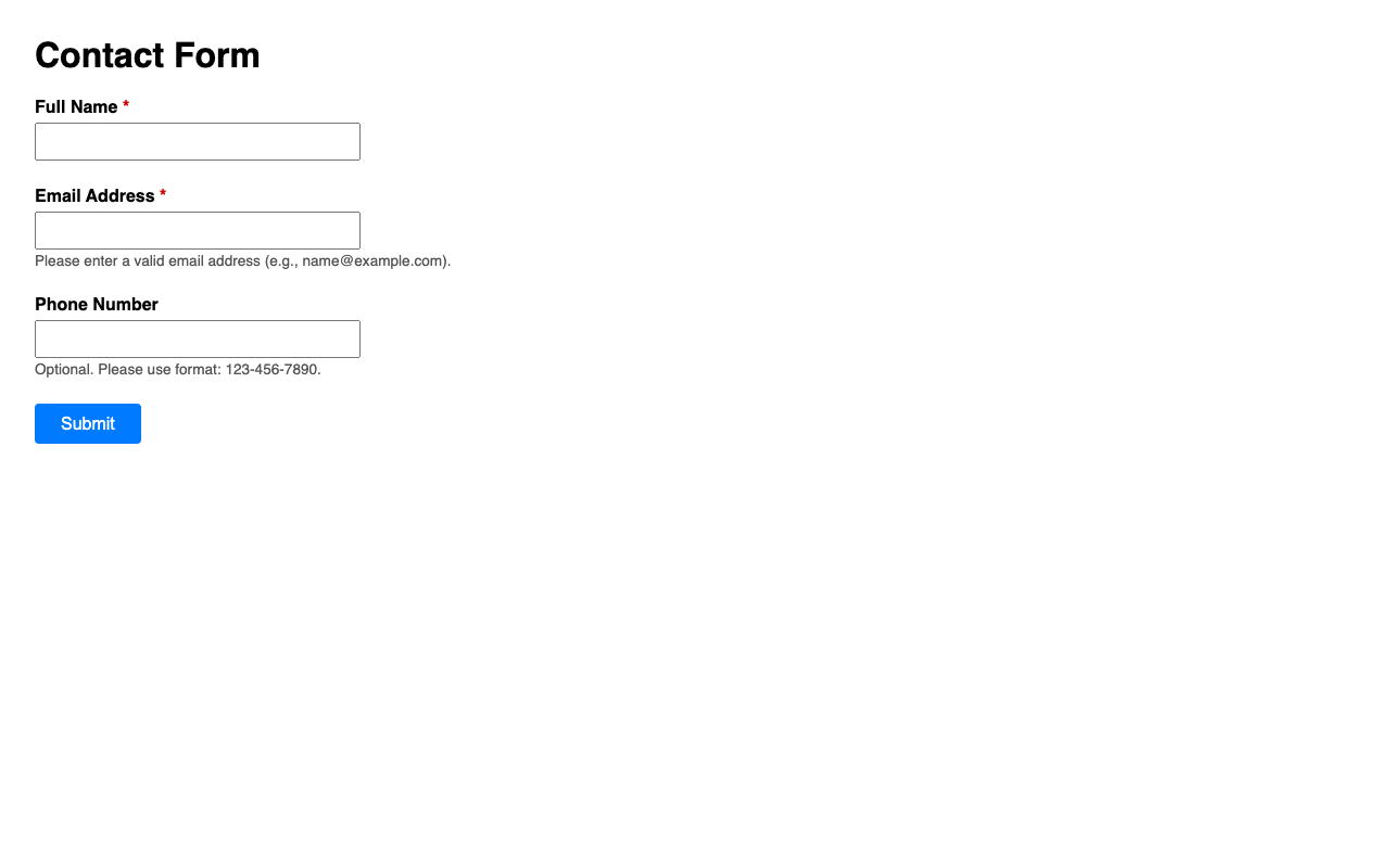 Screenshot sample 21 for simple-contact-form / DeepSeek V3.2