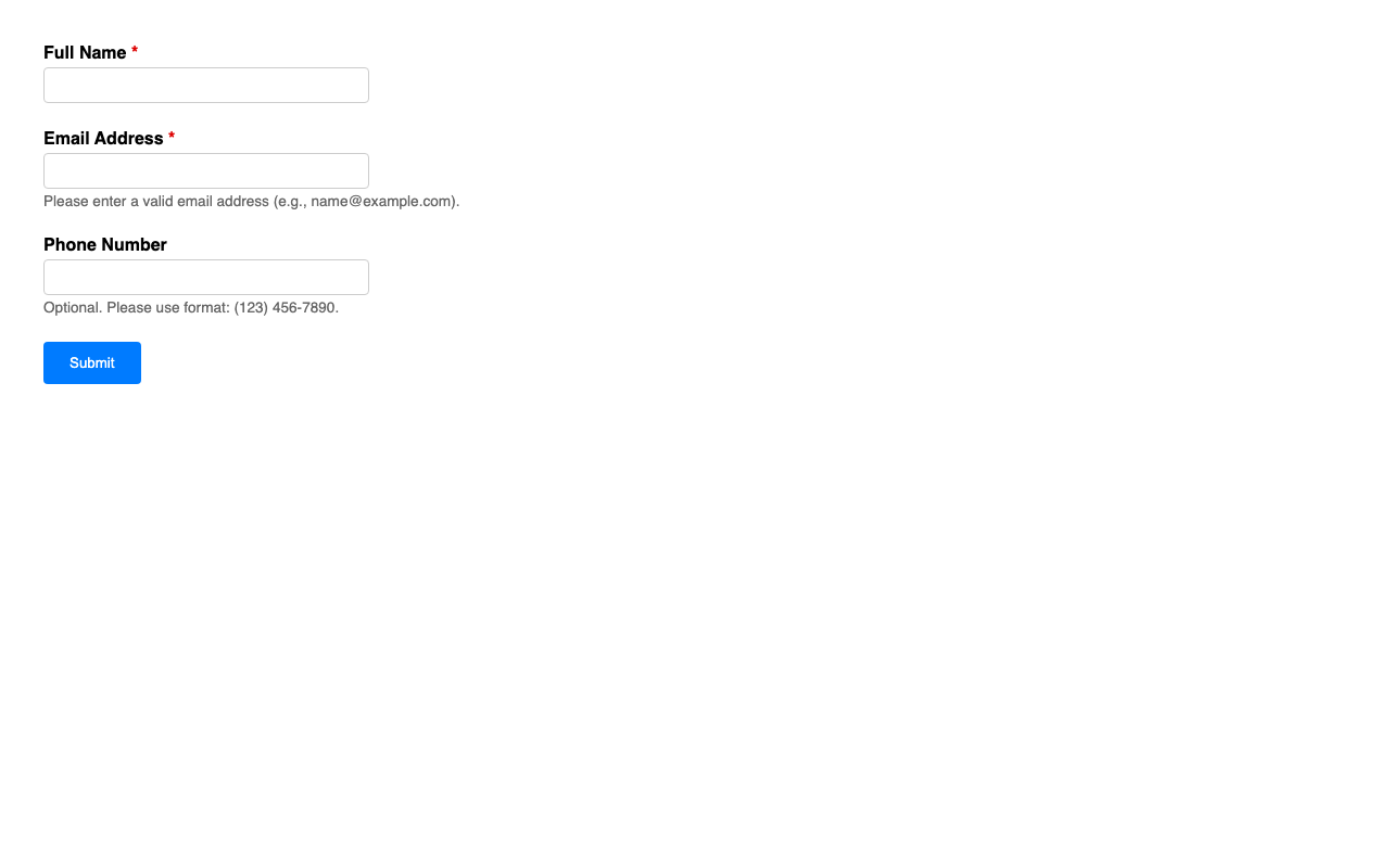 Screenshot sample 3 for simple-contact-form / DeepSeek V3.2