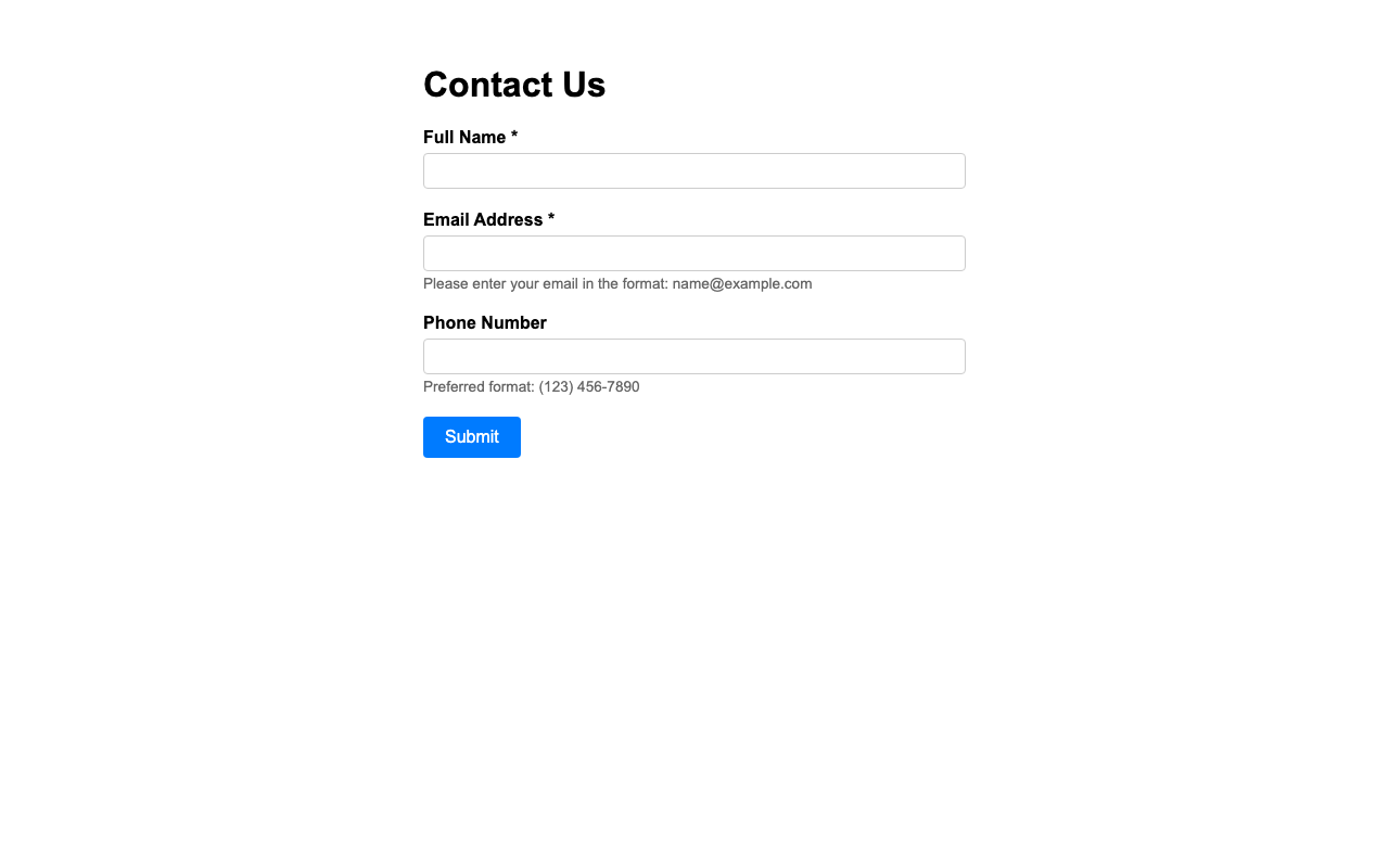 Screenshot sample 14 for simple-contact-form / Claude Opus 4.6