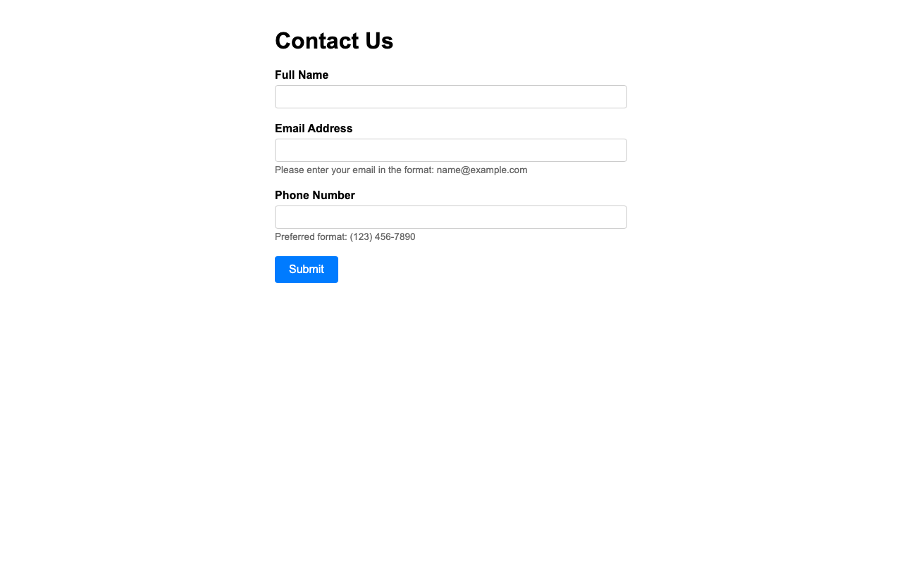 Screenshot sample 21 for simple-contact-form / Claude Opus 4.6