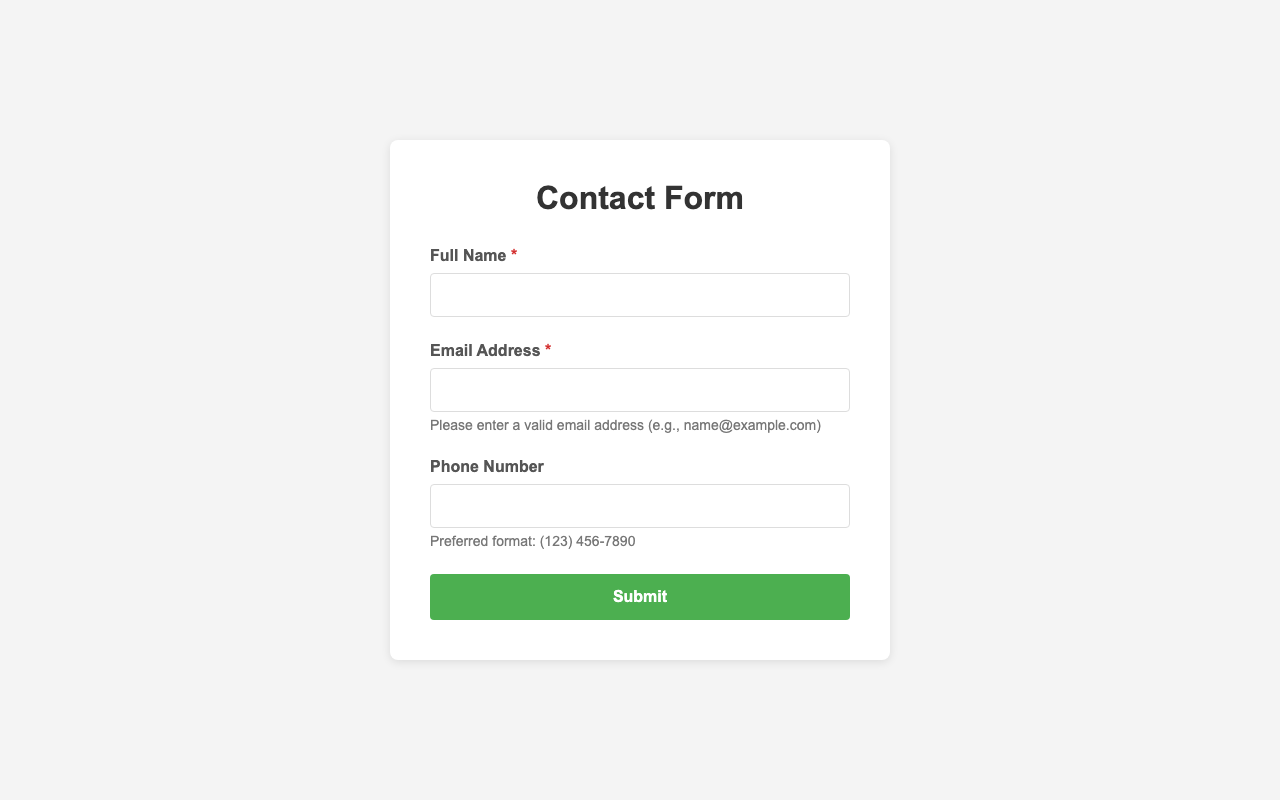 Screenshot sample 14 for simple-contact-form / Claude Sonnet 4.5
