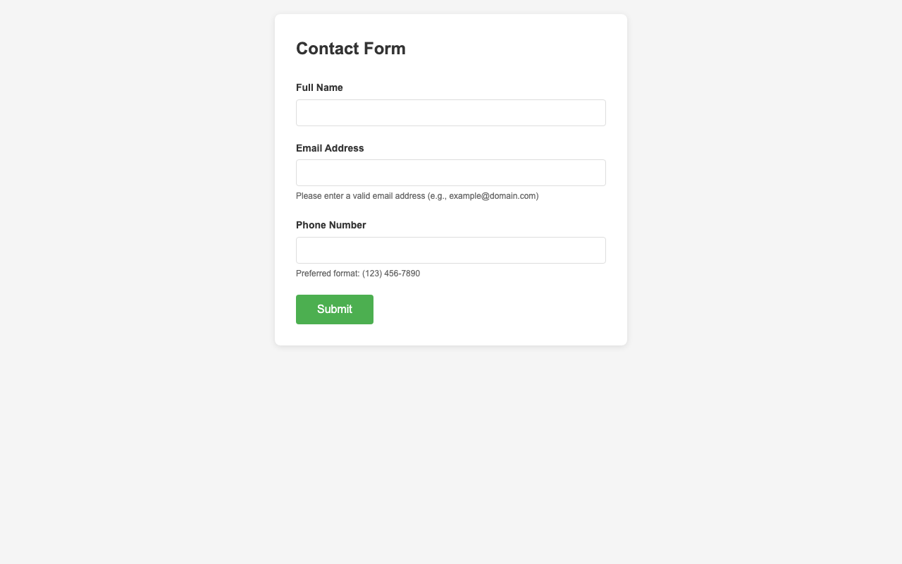 Screenshot sample 20 for simple-contact-form / Claude Sonnet 4.5