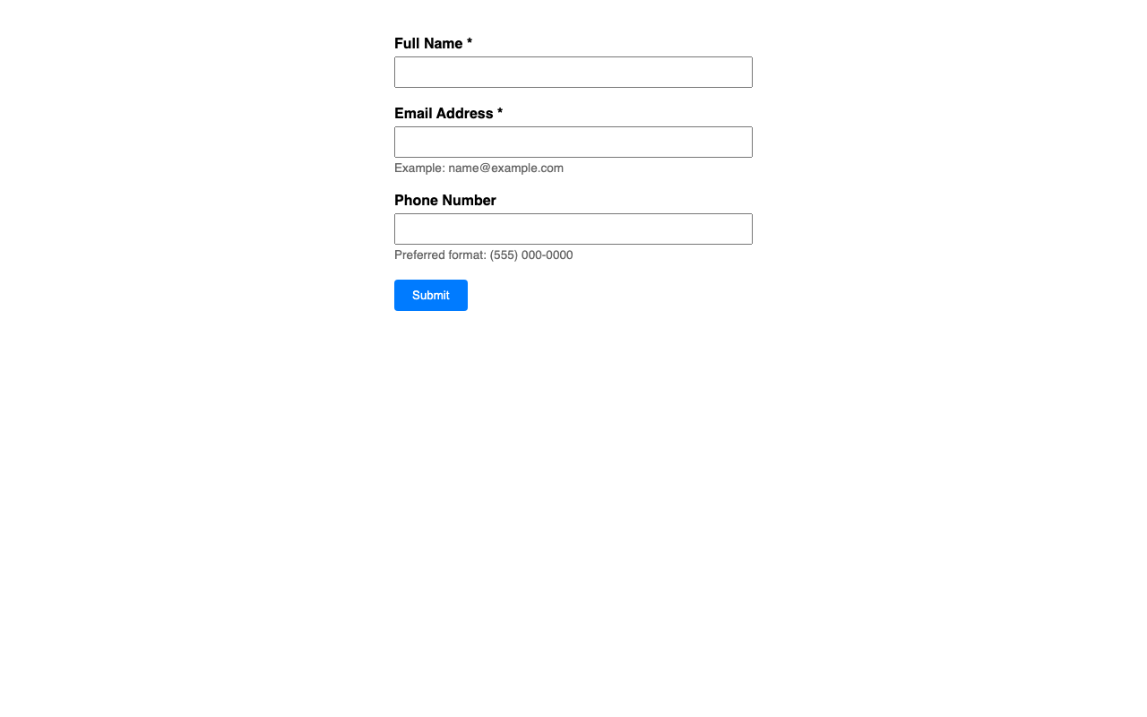 Screenshot sample 13 for simple-contact-form / Gemini 3 Flash Preview