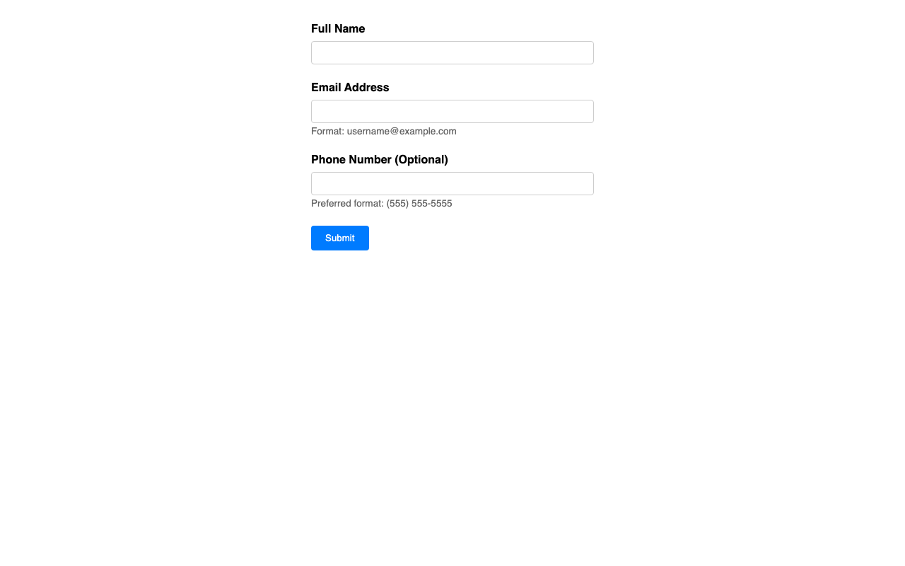 Screenshot sample 23 for simple-contact-form / Gemini 3 Flash Preview