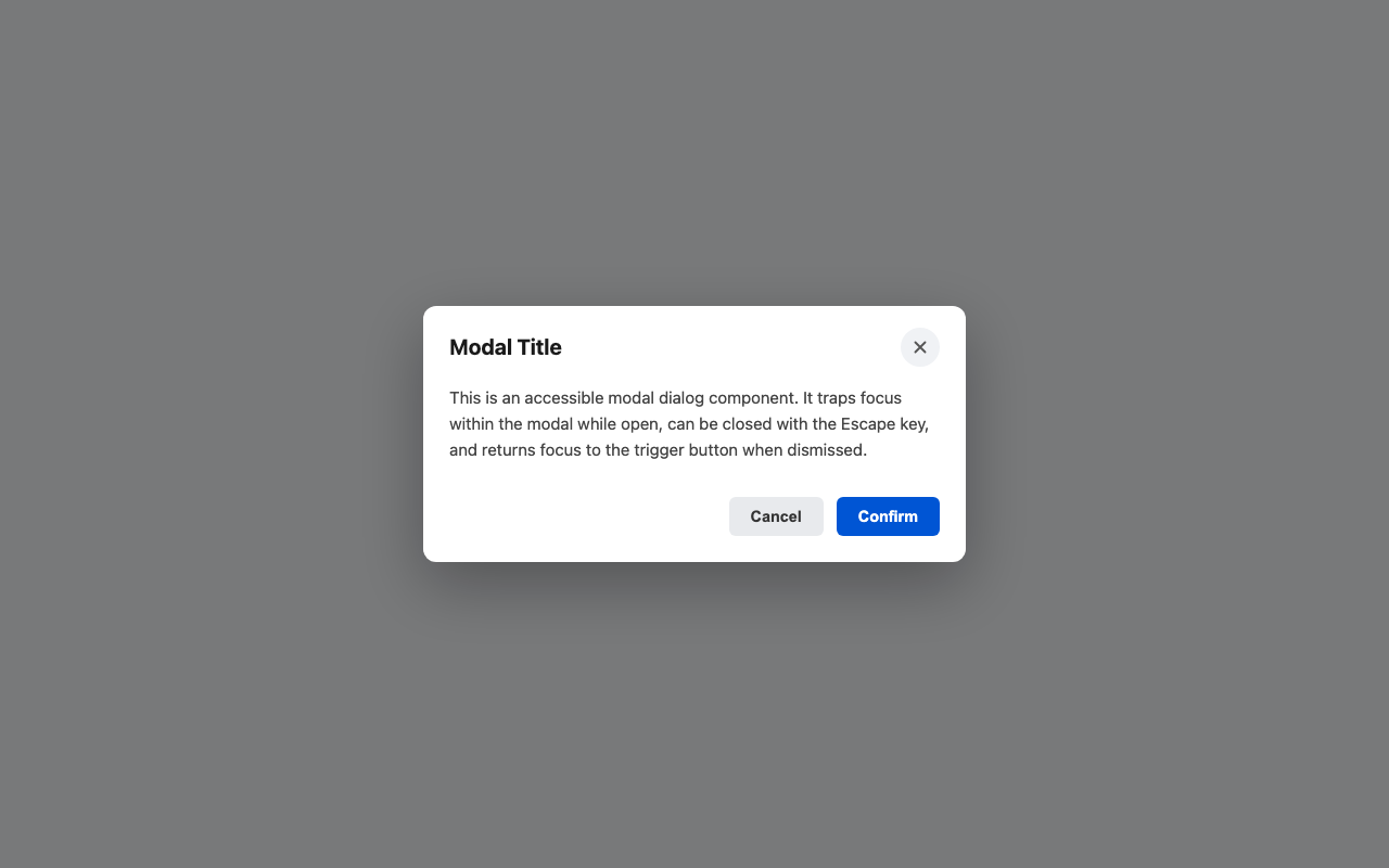 Screenshot sample 1 for modal-dialog / Claude Opus 4.6
