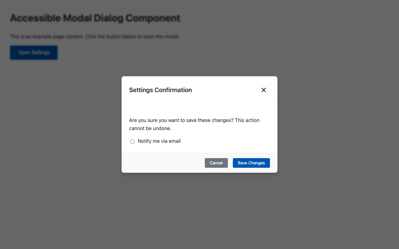 Screenshot sample 2 for modal-dialog / Gemini 3 Pro Preview
