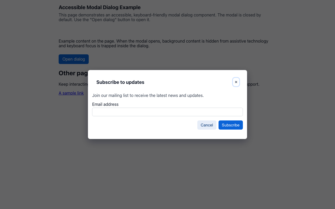 Screenshot sample 3 for modal-dialog / GPT-5 Mini